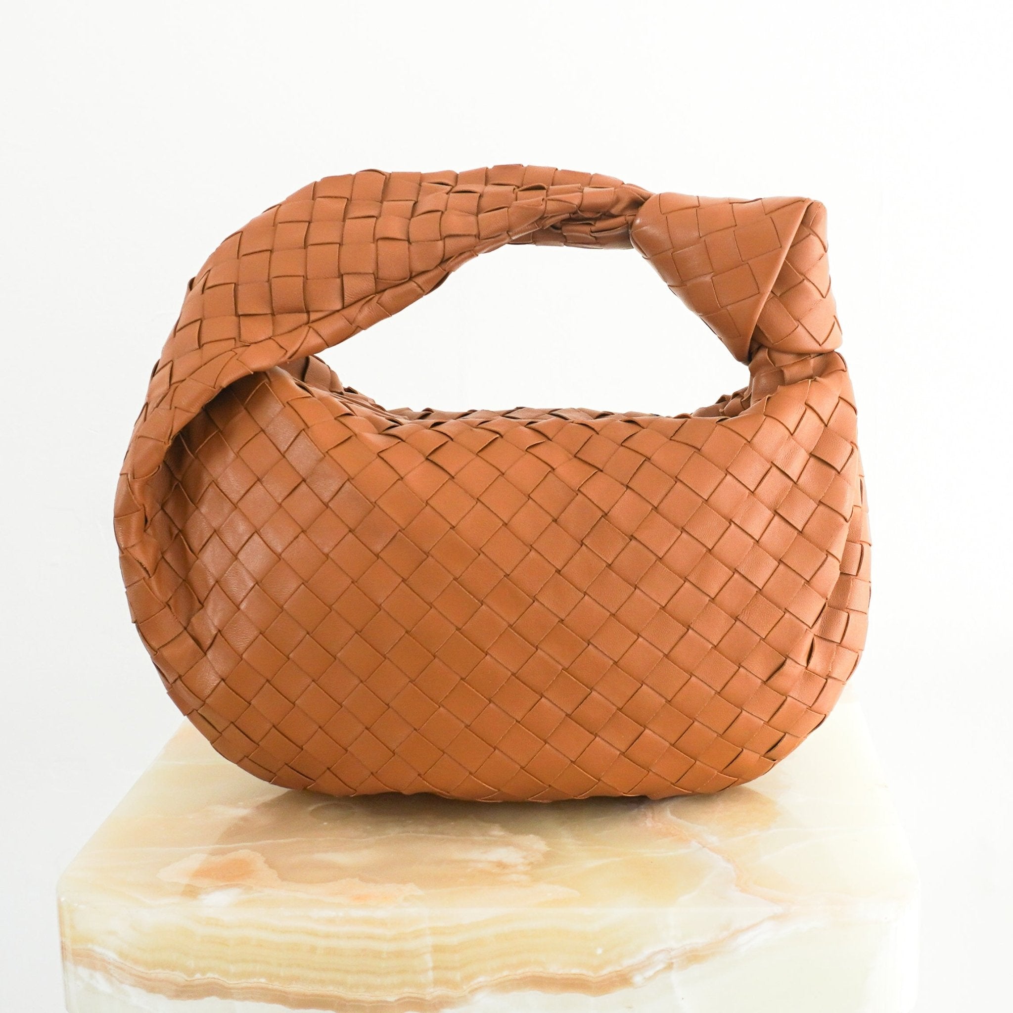 Bottega Veneta Teen Jodie Bag in Camel RRP £2840 | Authentic Preloved - Reloved Again