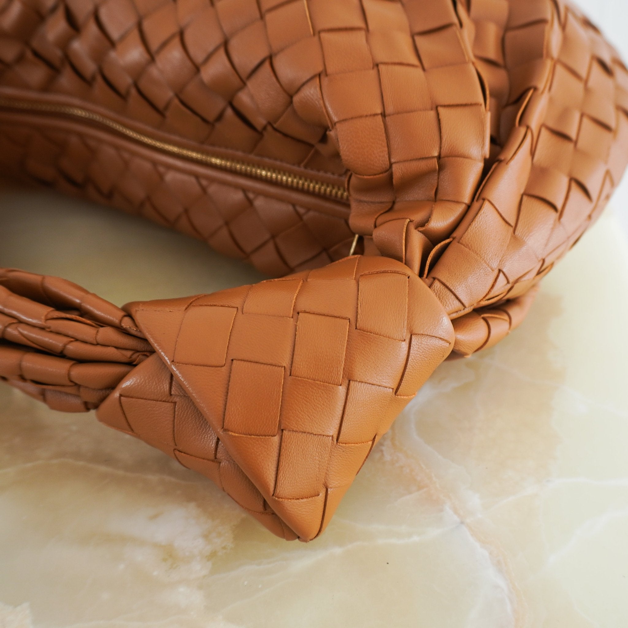 Bottega Veneta Teen Jodie Bag in Camel RRP £2840 | Authentic Preloved - Reloved Again