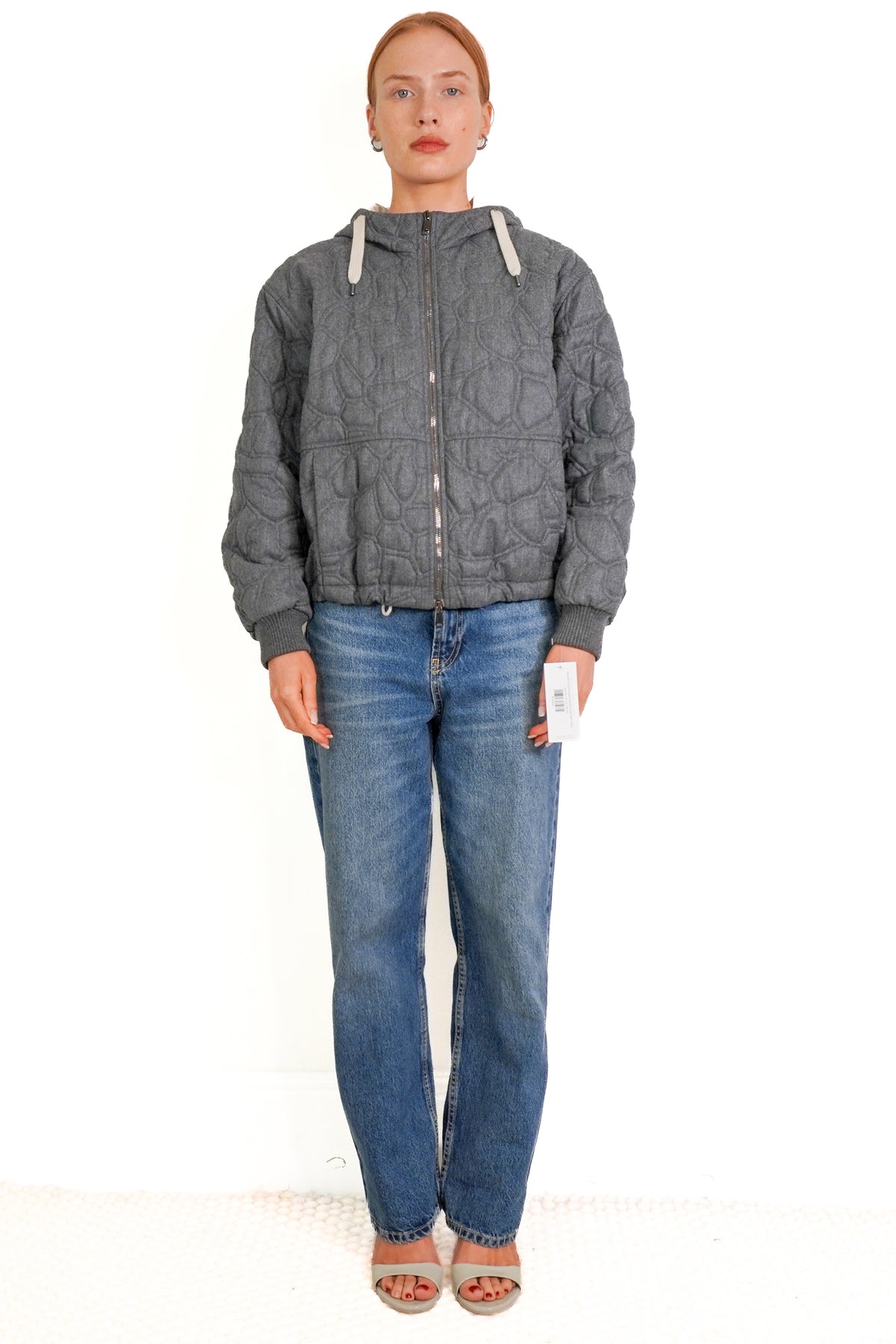 Brunello Cucinelli Hooded Quilted Jacket (RRP £3800) | Authentic Preloved front