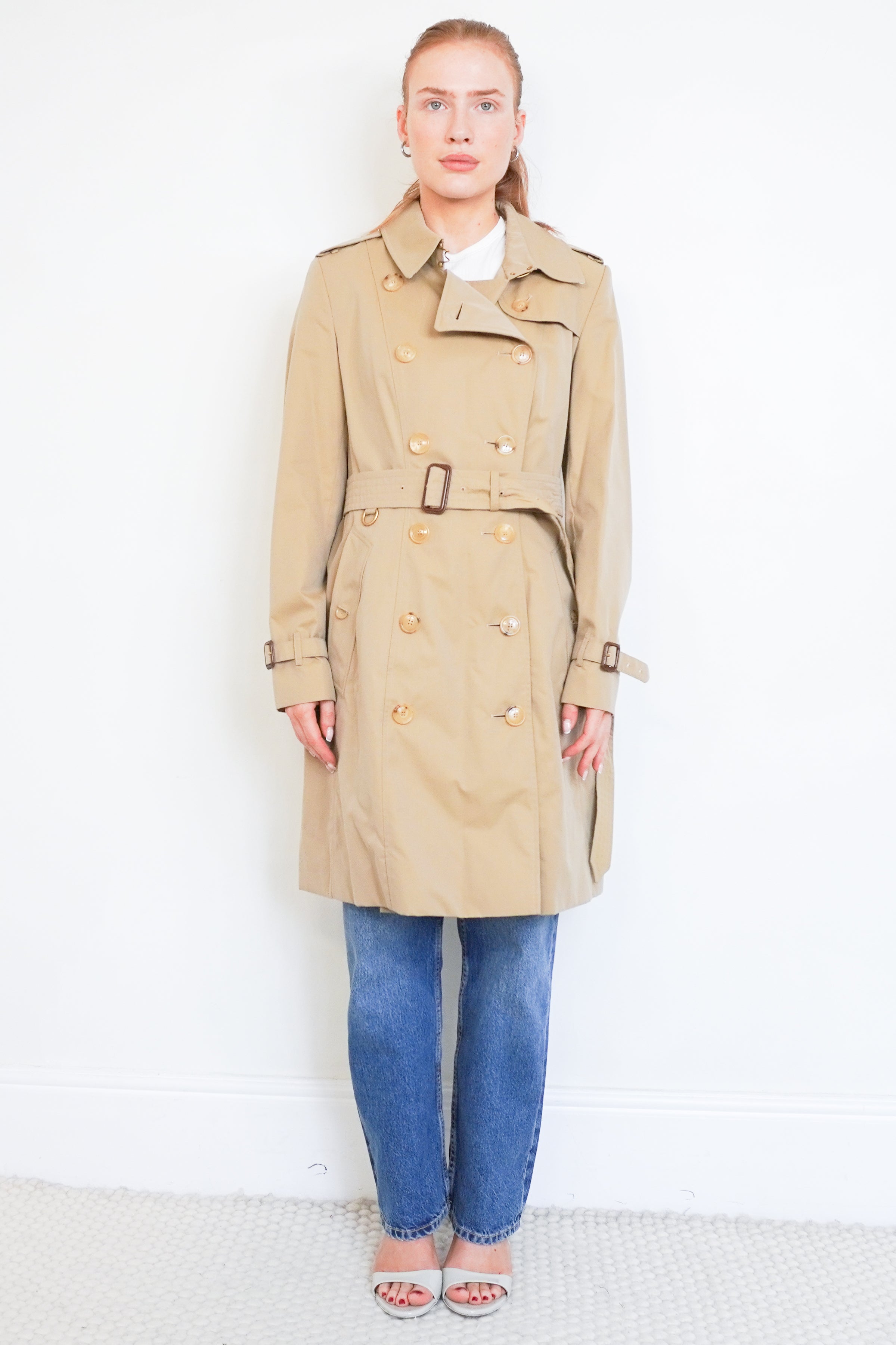 Burberry The Chelsea Honey Beige Heritage Trench Coat (RRP £1895) | Au