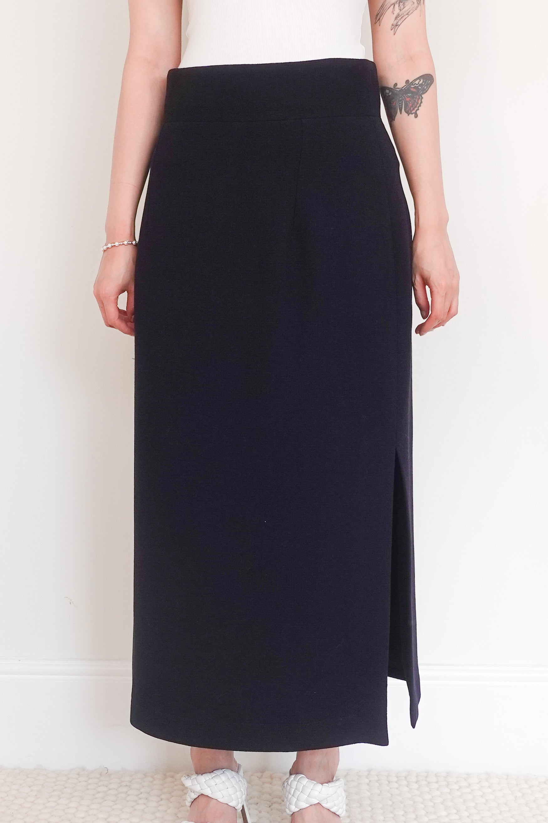 Crepe wool skirt RRP £325