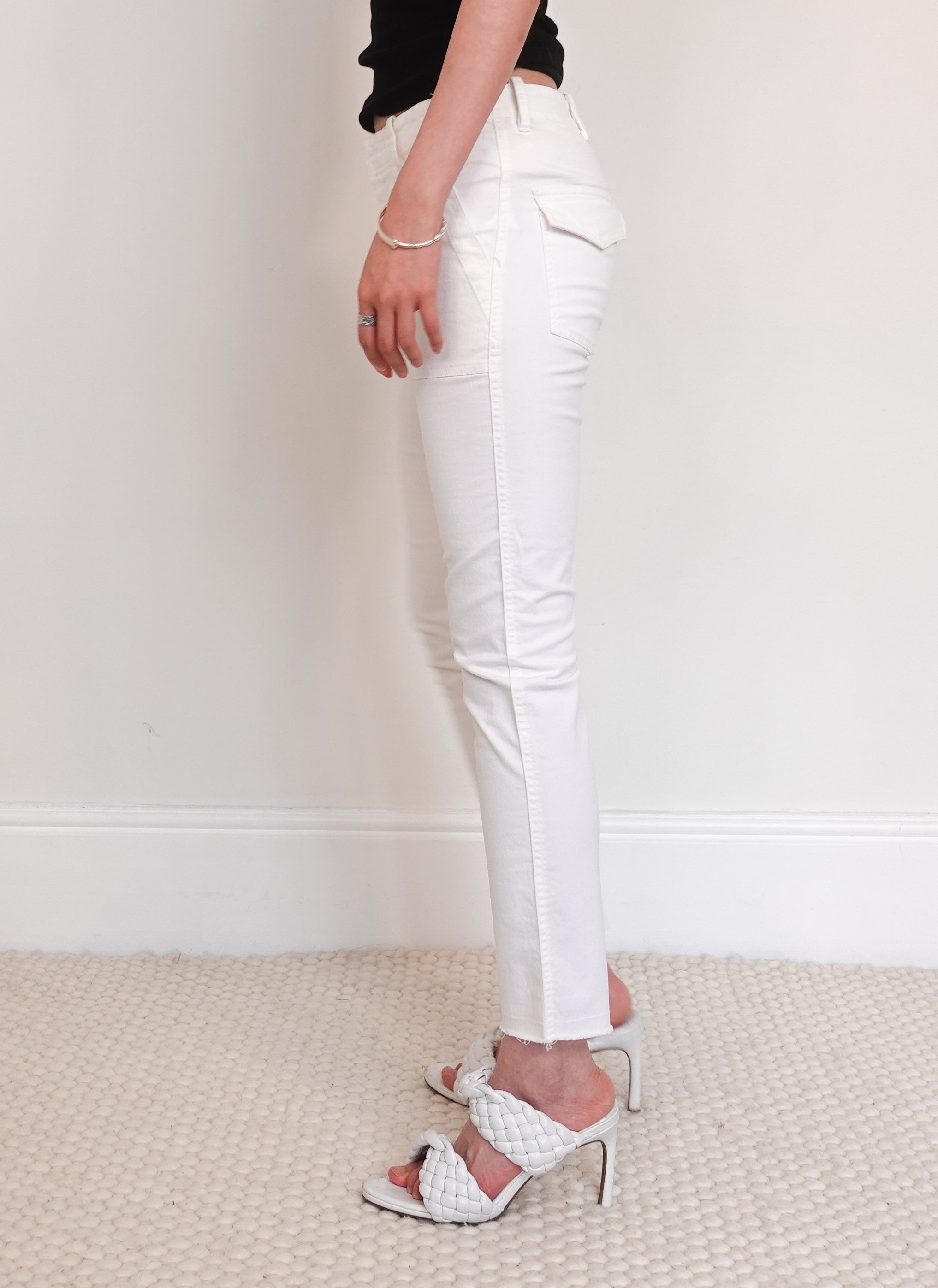 White slim jeans RRP £320