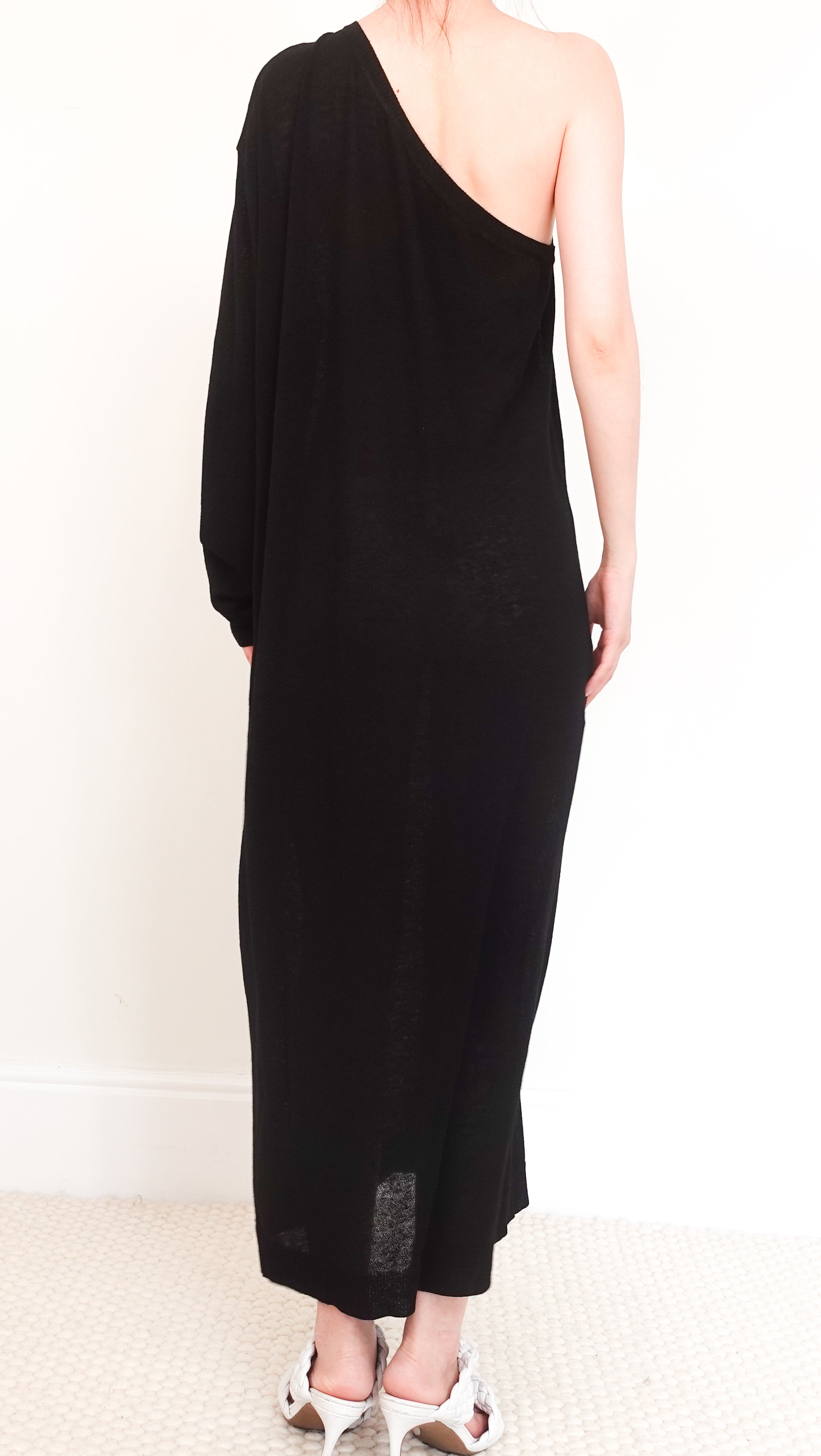 Lina one shoulder loose knit dress RRP £200