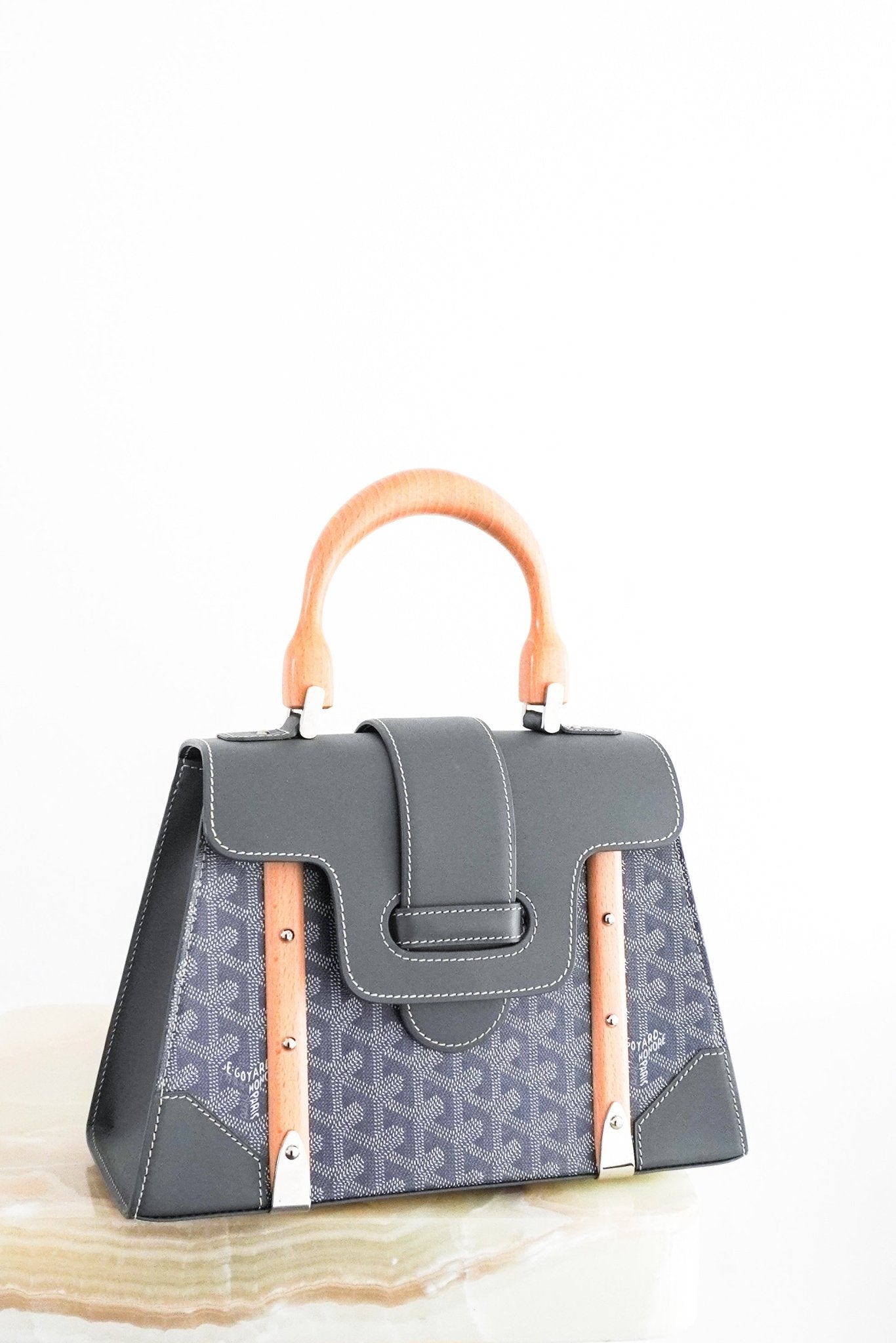 CURRENT SEASON Goyard Saigon Structure PM Bag in Grey RRP £5000 | Authentic Preloved - Reloved Again