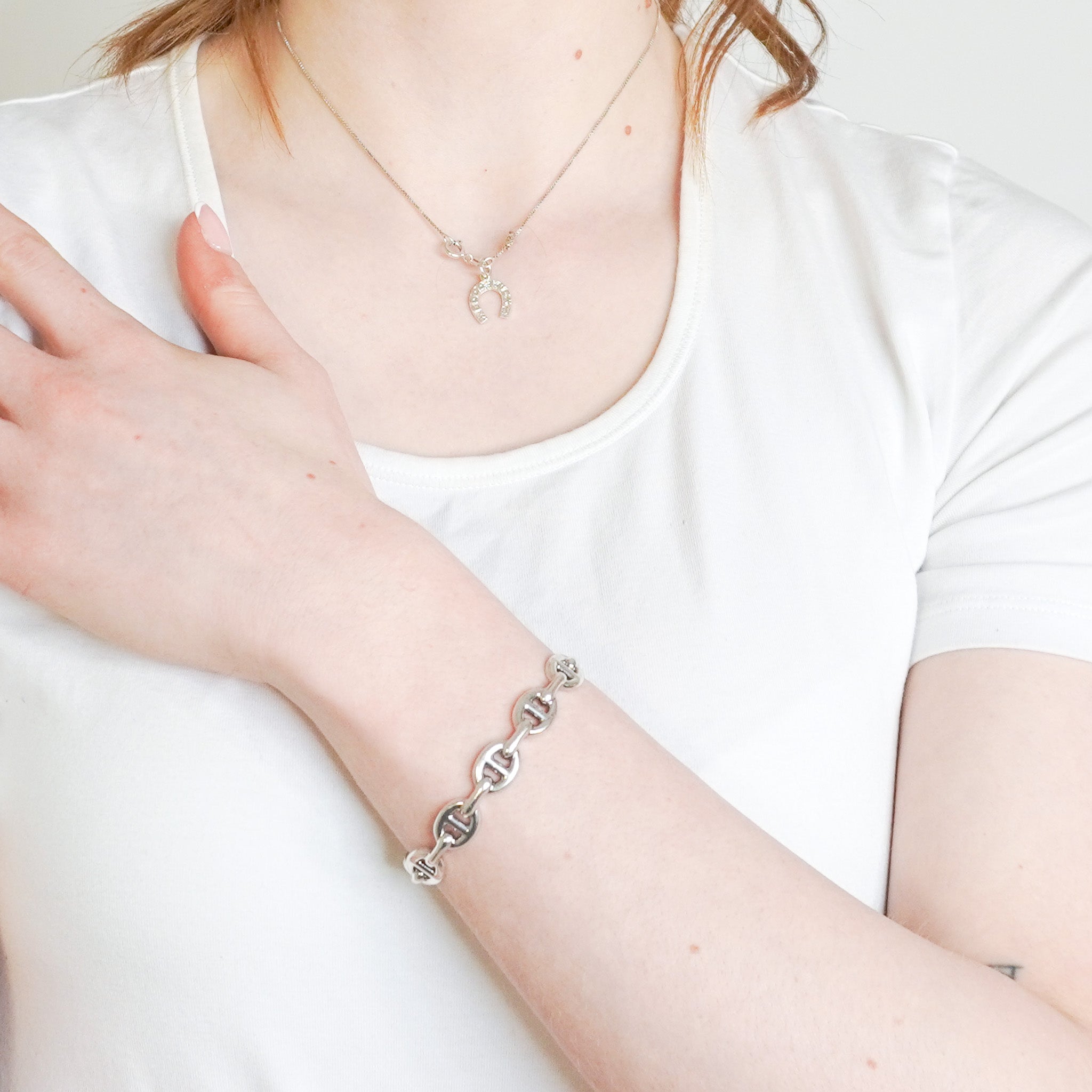 CURRENT SEASON Hermes Chaine D'ancre Enchainee Bracelet Medium Width | Authentic Preloved FINAL SALE - Reloved Again