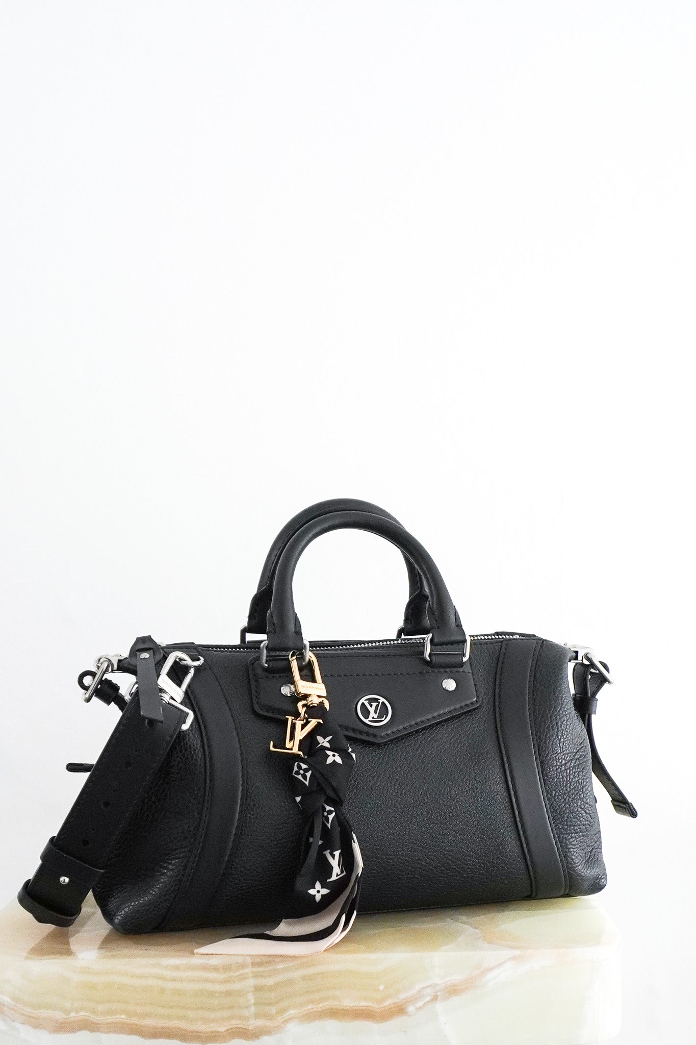 CURRENT-SEASON-LV-Biker-PM-Bag-in-Black-front-picture-chelsea-london