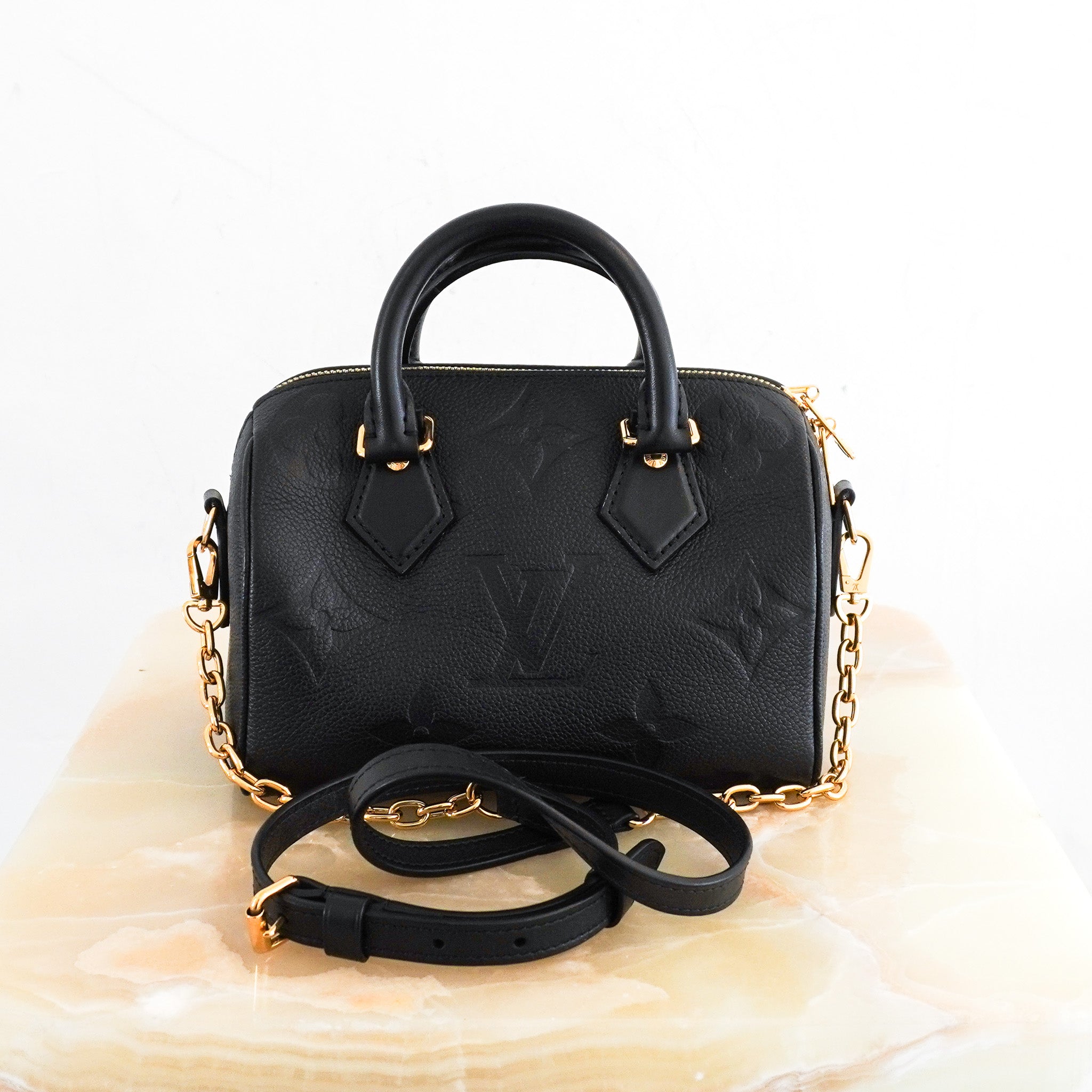 CURRENT-SEASON-Louis-Vuitton-Speedy-20-Bandouliere-in-Black-back-picture