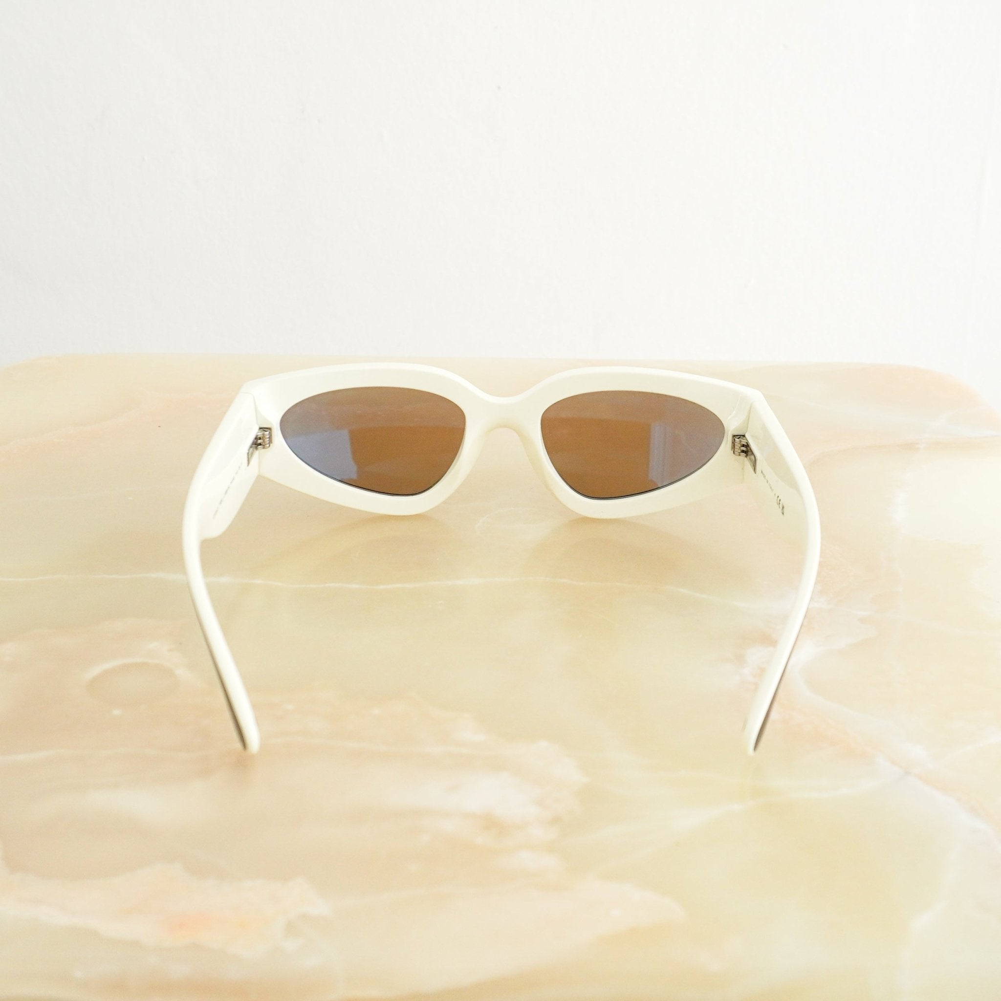 CURRENT SEASON Chanel 6056 Black & White Cat-Eye Sunglasses (RRP £385) | Authentic Preloved FINAL SALE - Reloved Again