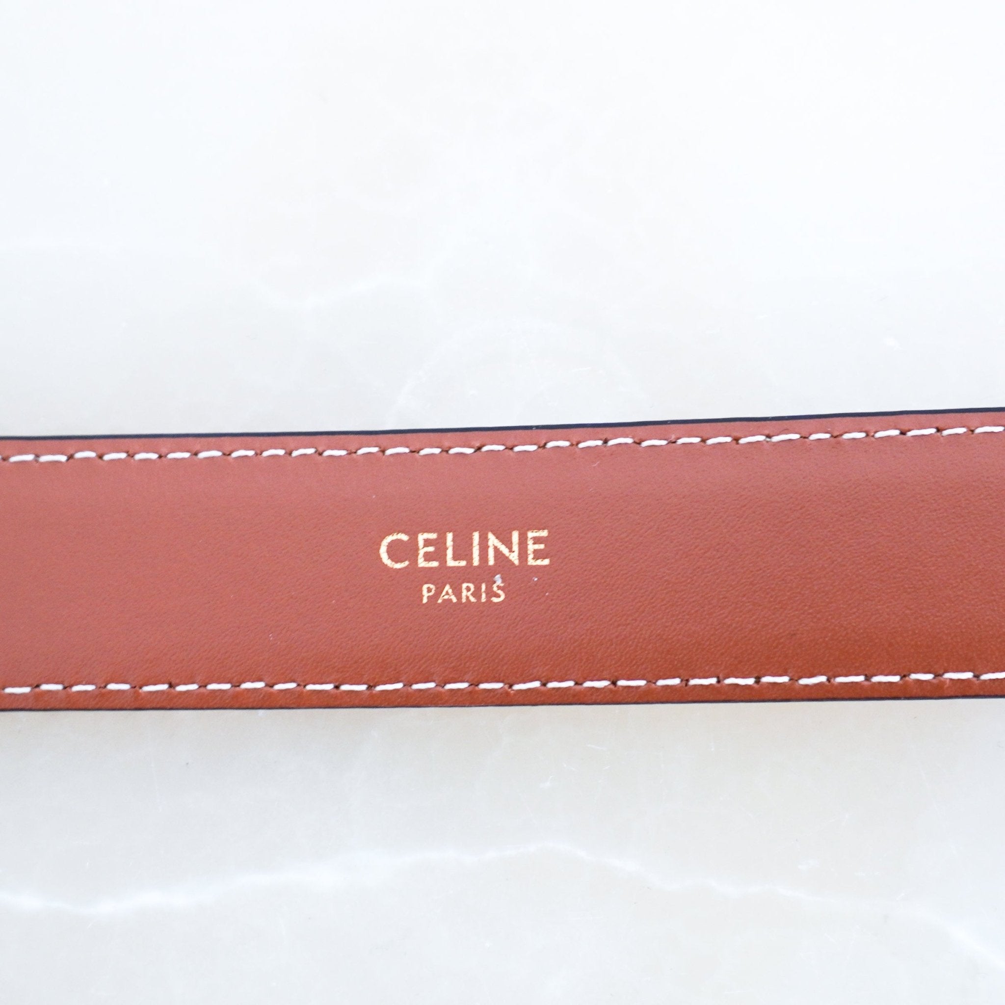 Celine Brown Leather Belt RRP £500 | Authentic Preloved FINAL SALE - Reloved Again