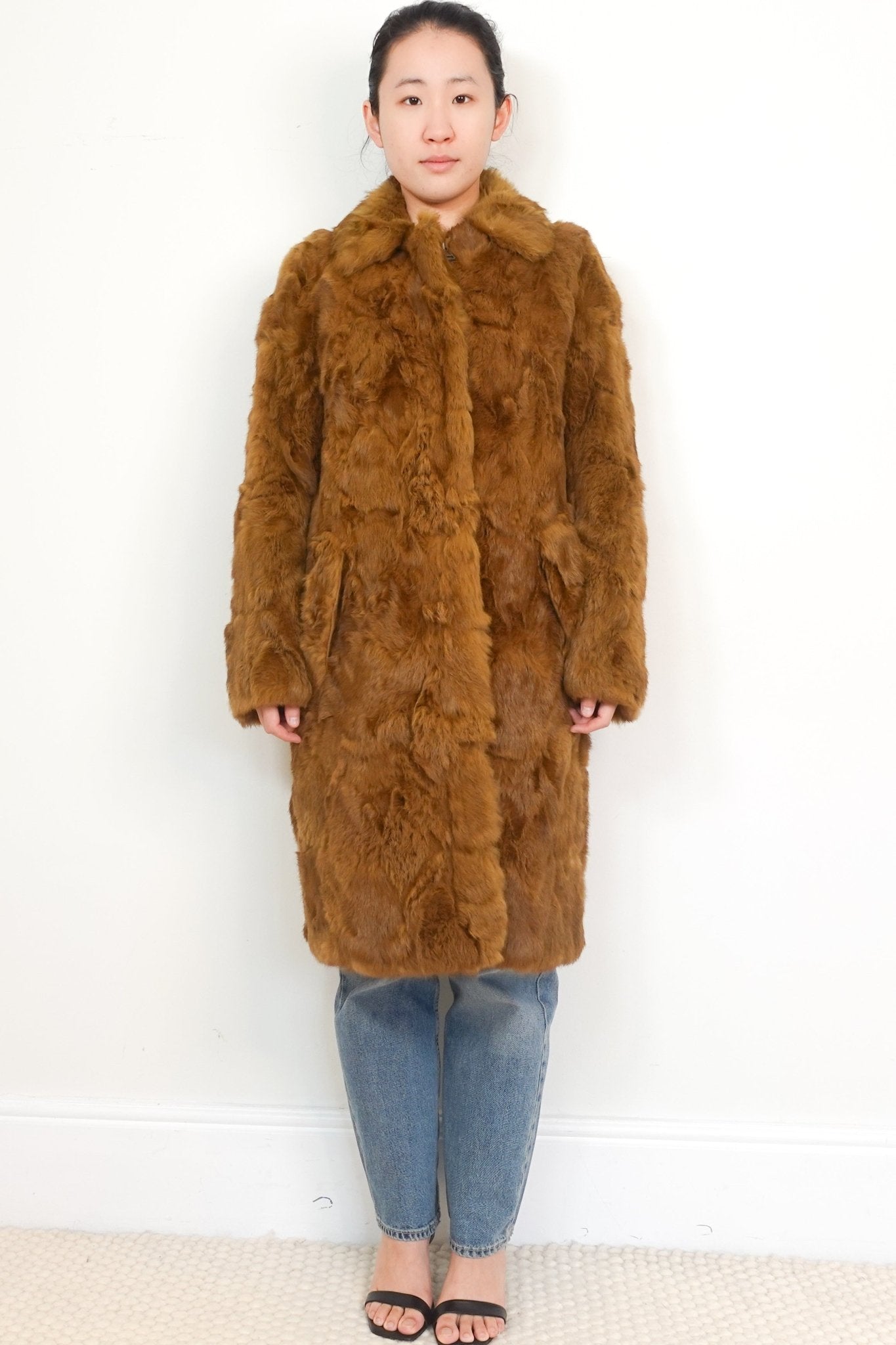 Celine Brown Midi Sheepskin Fur Coat RRP £4K | Authentic Preloved - Reloved Again