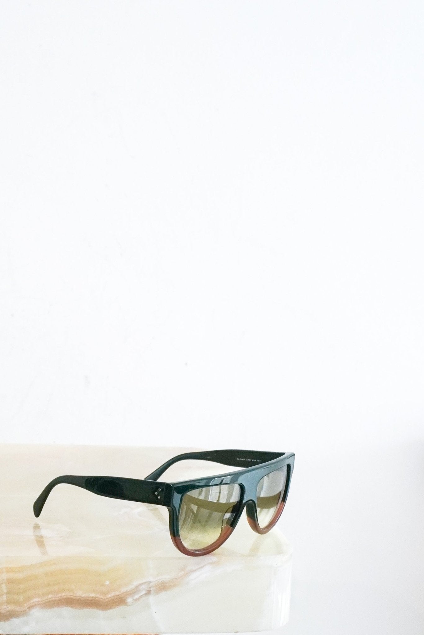 Celine Green Flat Top Sunglasses CL 41026/S RRP £280 | Authentic Preloved FINAL SALE - Reloved Again