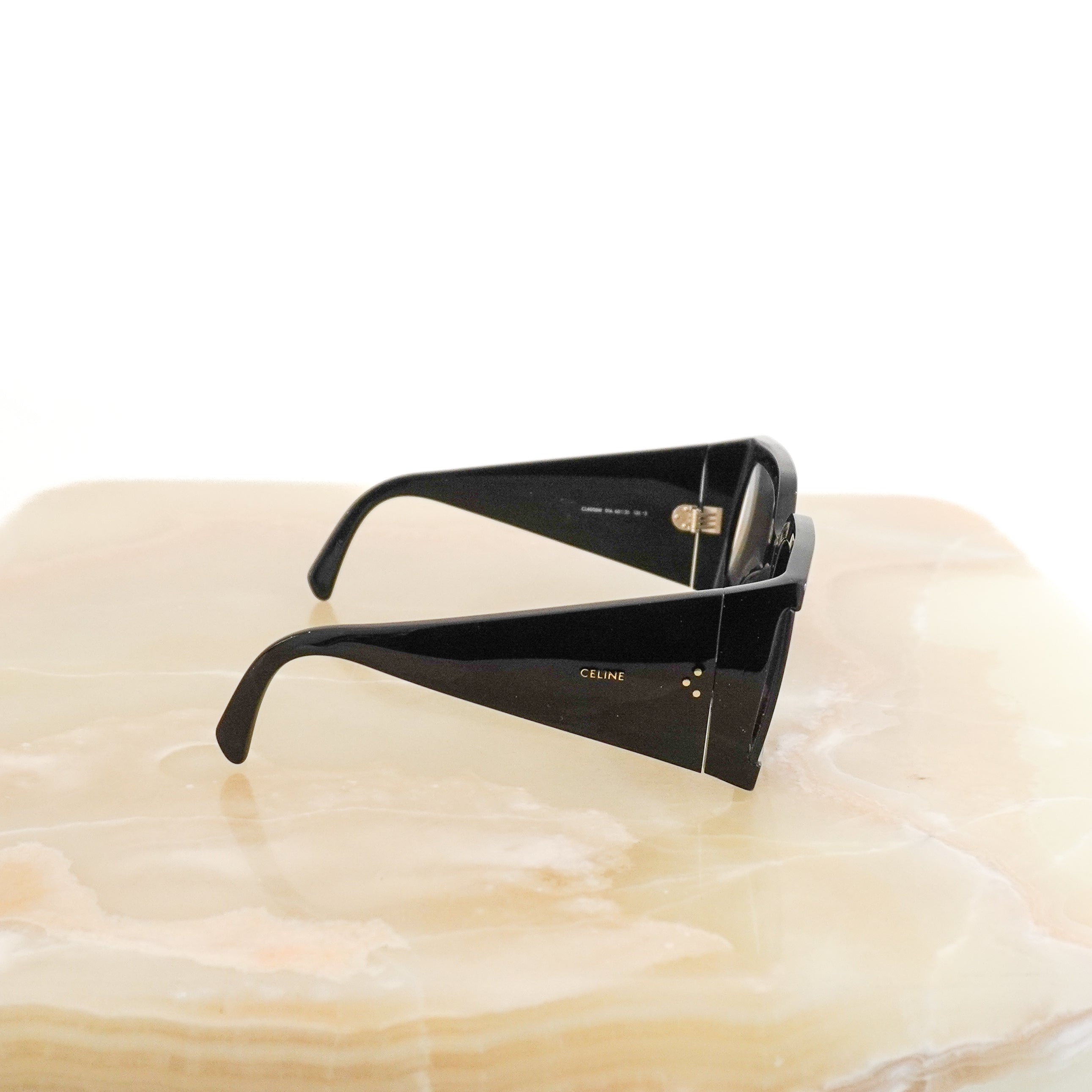 Celine CL40084I 01A Oversized Square Sunglasses side photo chelsea london