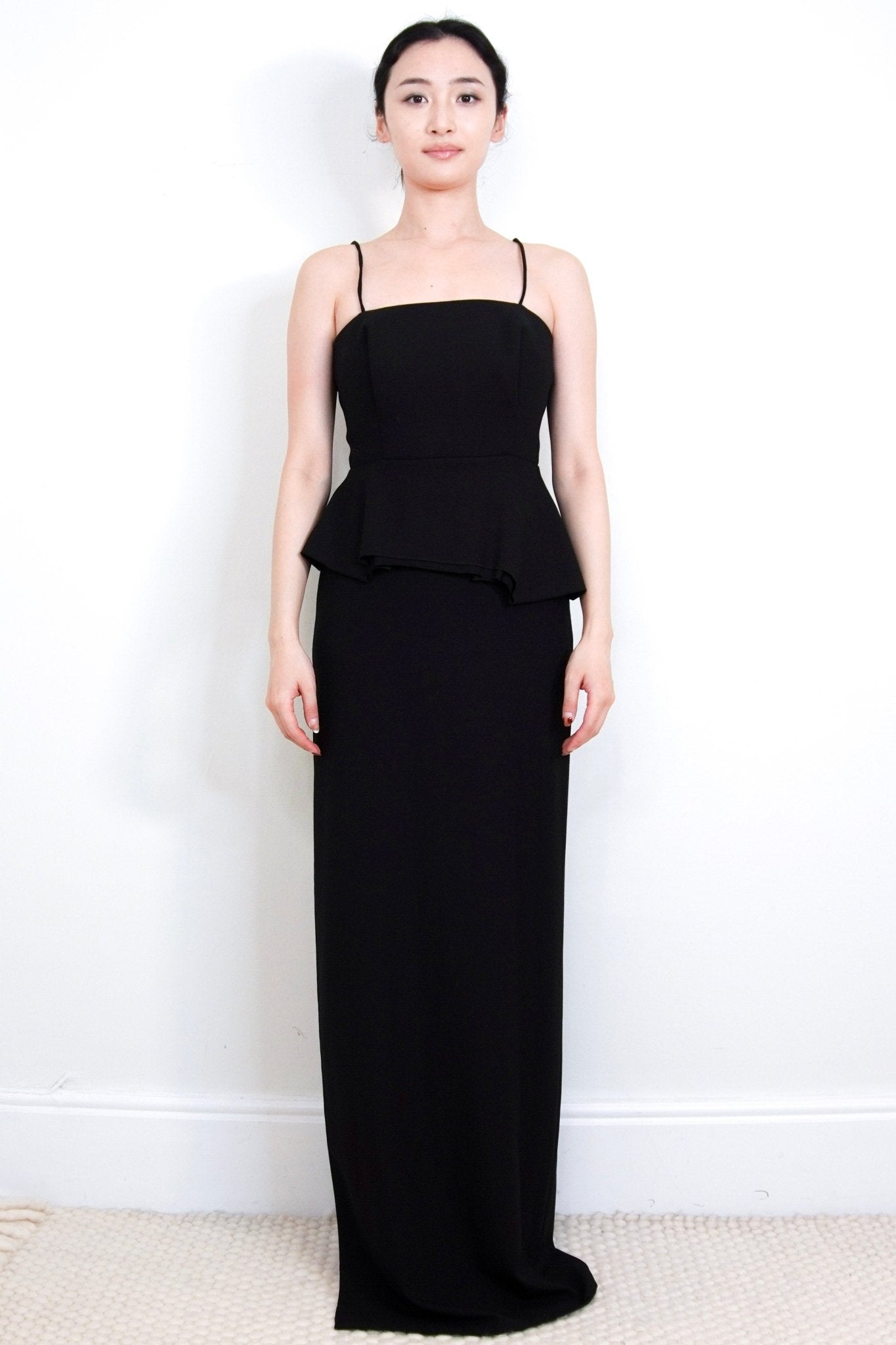 Chalayan Black Peplum Corset Maxi Dress RRP £2K | Authentic Preloved - Reloved Again