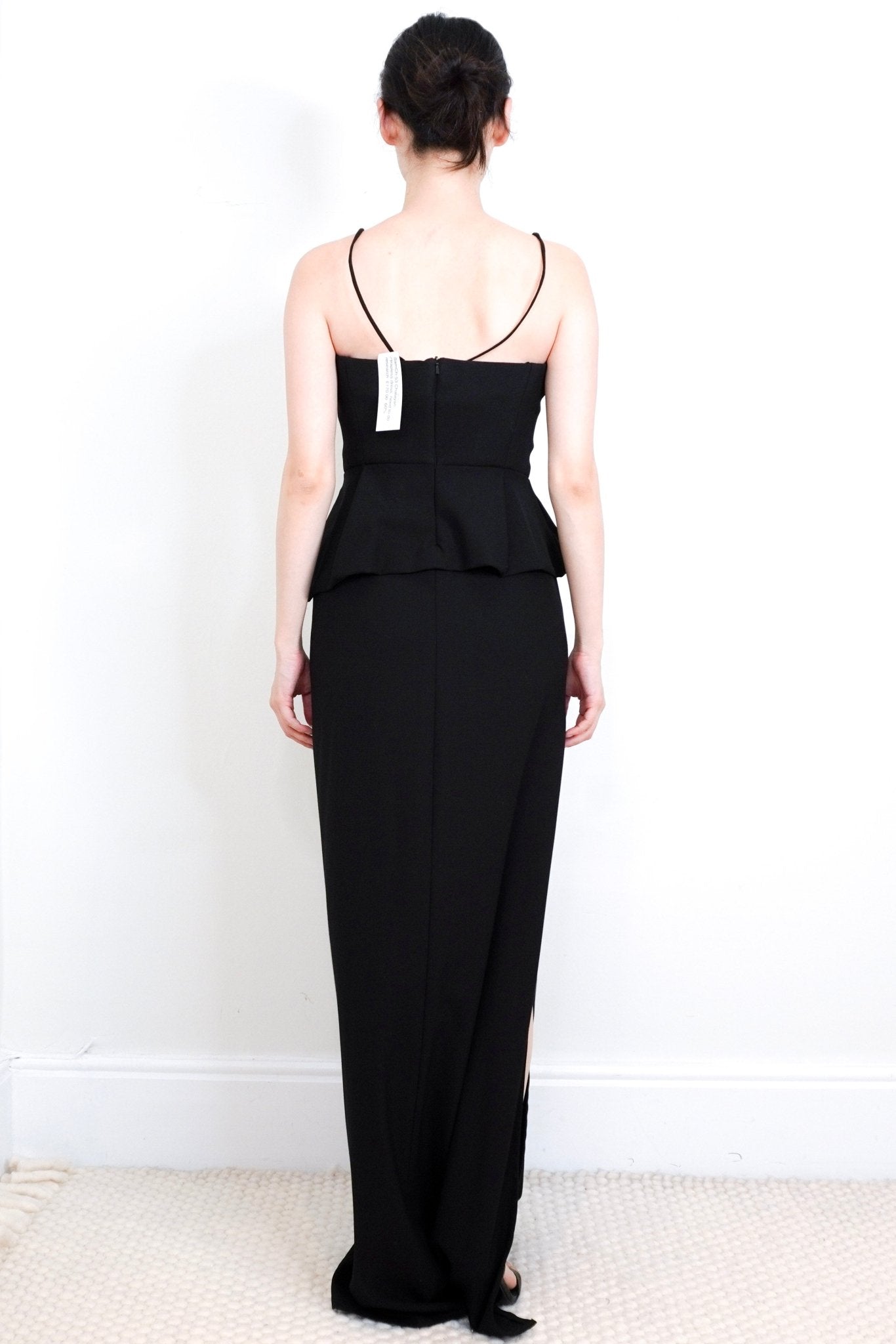 Chalayan Black Peplum Corset Maxi Dress RRP £2K | Authentic Preloved - Reloved Again