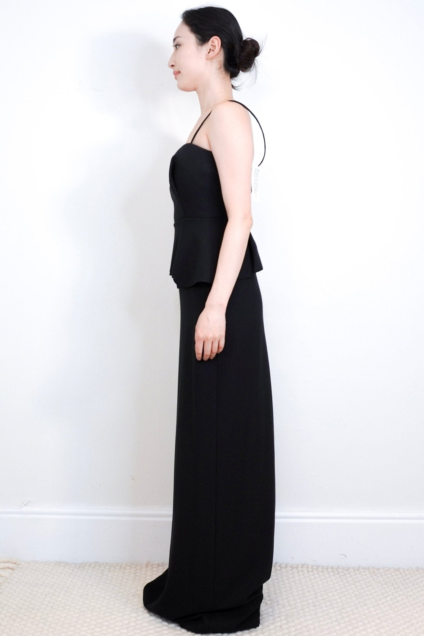 Chalayan Black Peplum Corset Maxi Dress RRP £2K | Authentic Preloved - Reloved Again