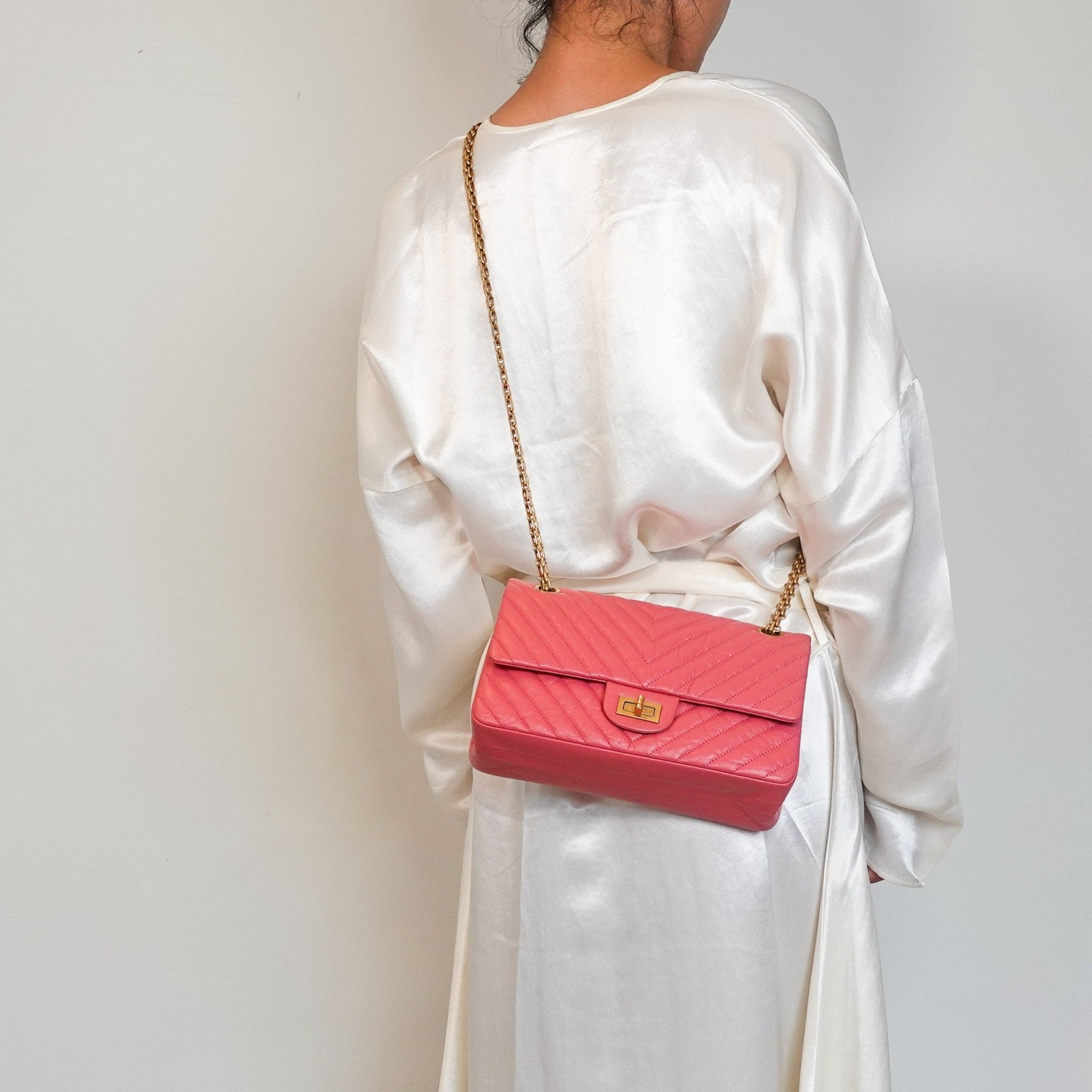 Chanel 2.55 Double Flap Pink Handbag RRP £6400 | Authentic Preloved - Reloved Again
