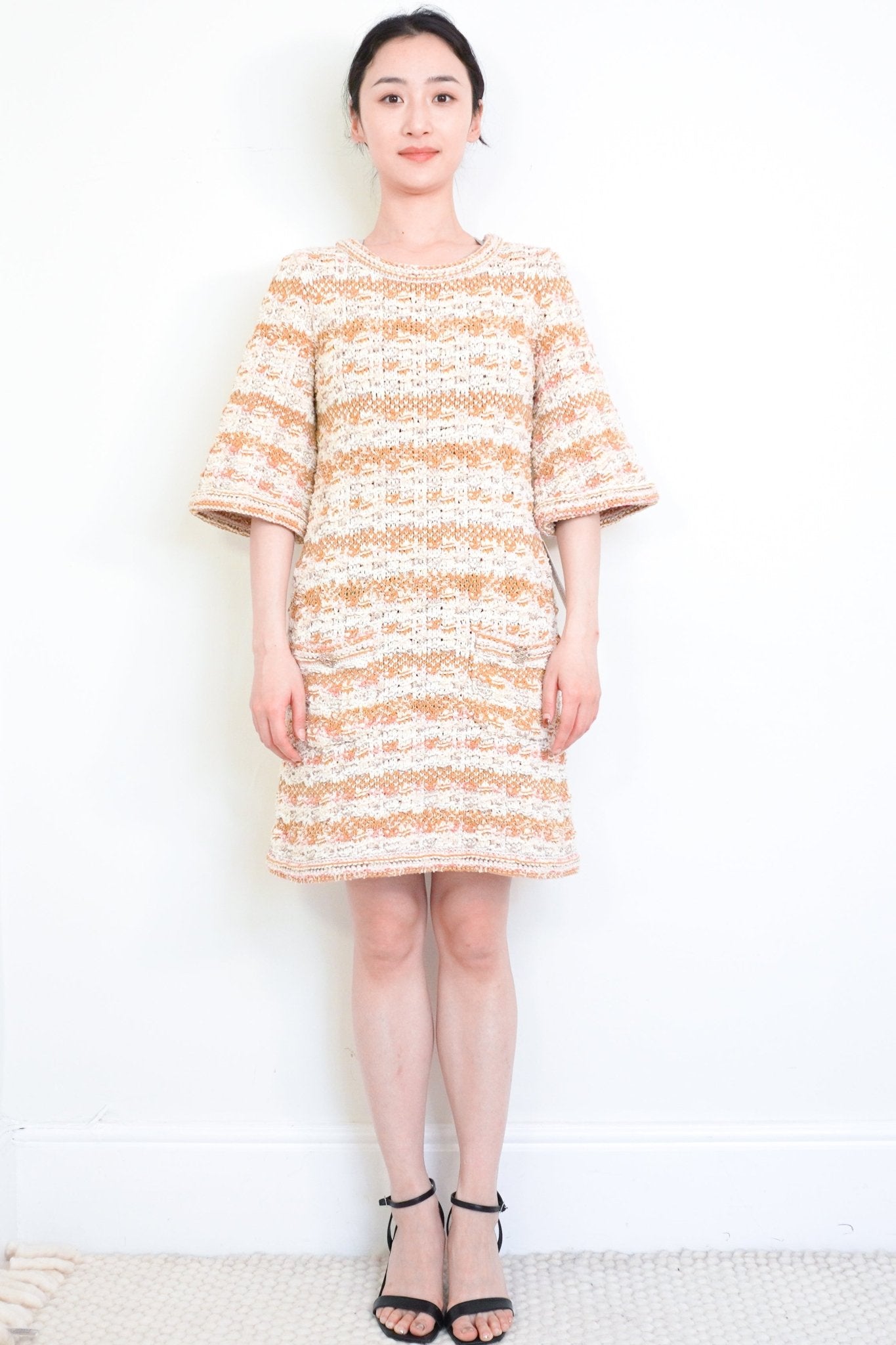 Chanel Beige Knitted Mini Dress RRP £3650 | Authentic Preloved - Reloved Again