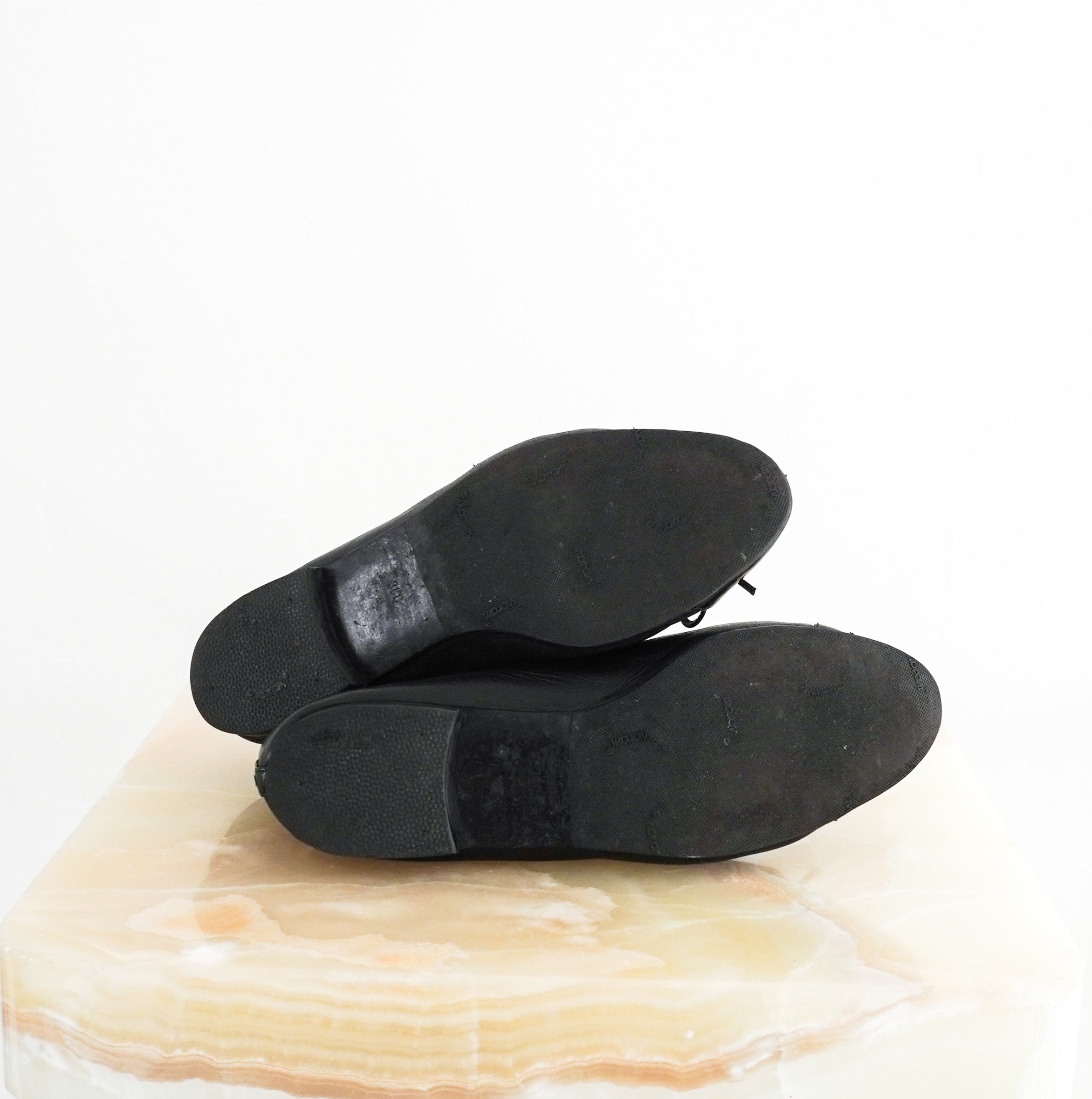 Chanel-Black-Leather-Ballet-Flats-bottom-picture-Chelsea-London