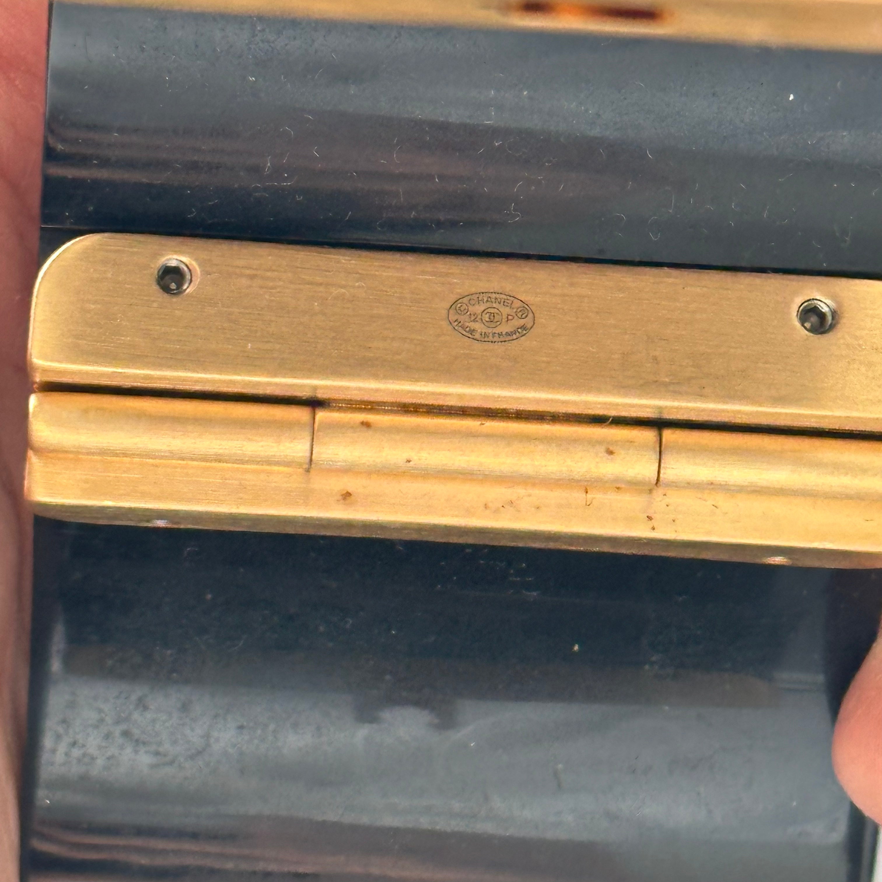 Chanel-Black-and-Gold-CC-Enamel-Cuff-Bracelet-back-picture