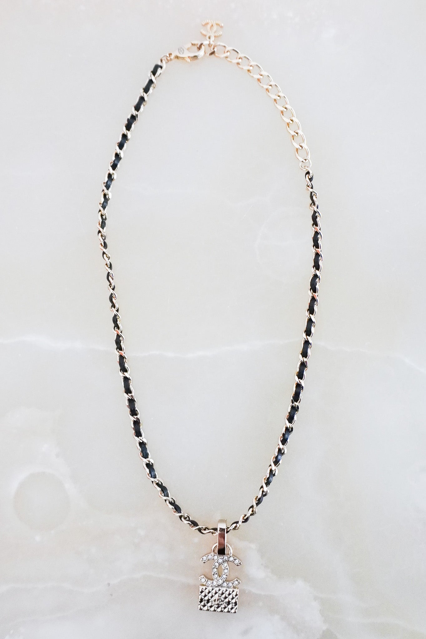 Chanel CC Interlocking Pendant Necklace RRP £1430 | Authentic Preloved - Reloved Again