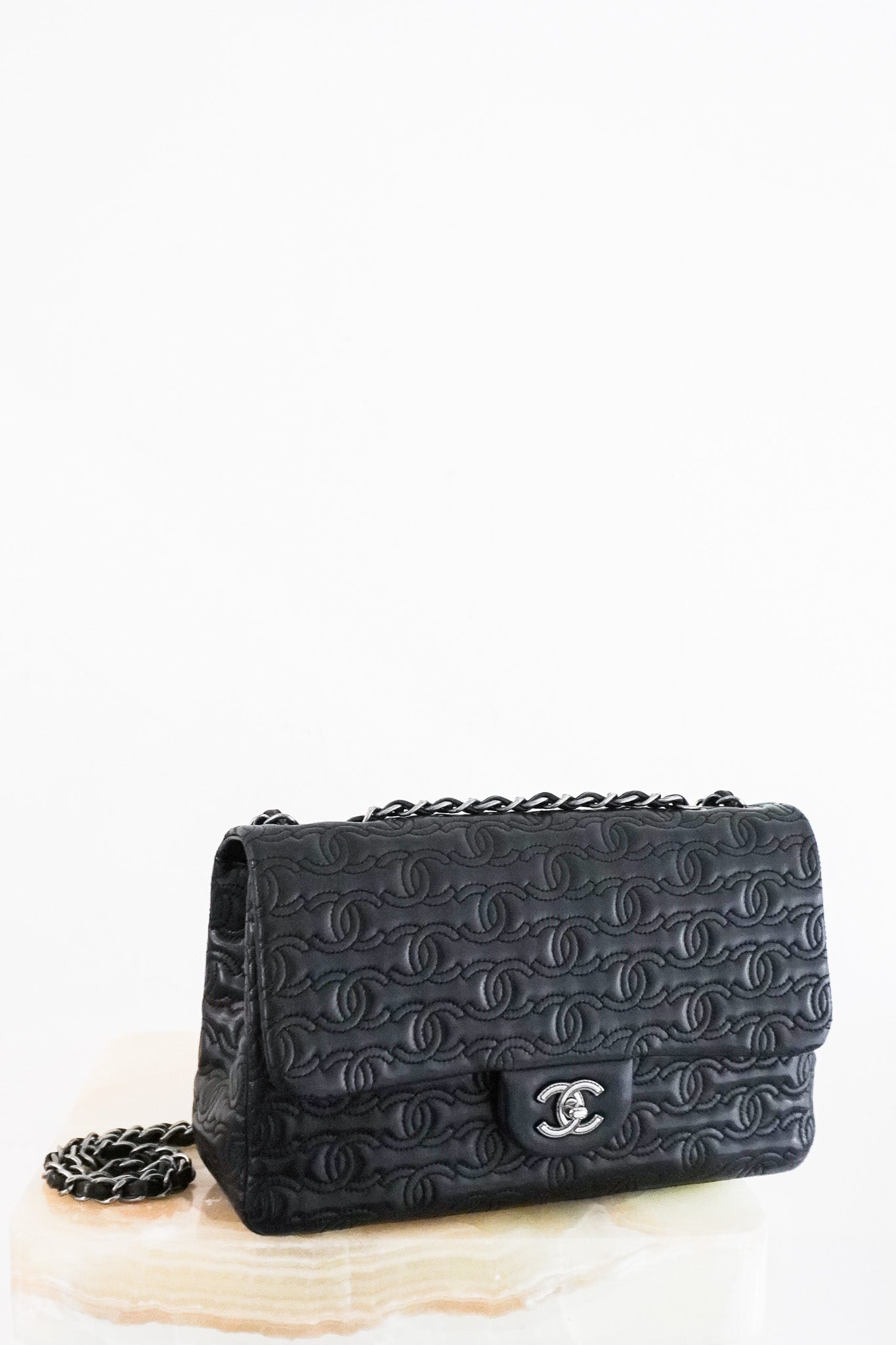 Chanel CC Quilted Lambskin Jumbo Single Flap Bag RRP £10000 | Authentic Preloved - Reloved Again