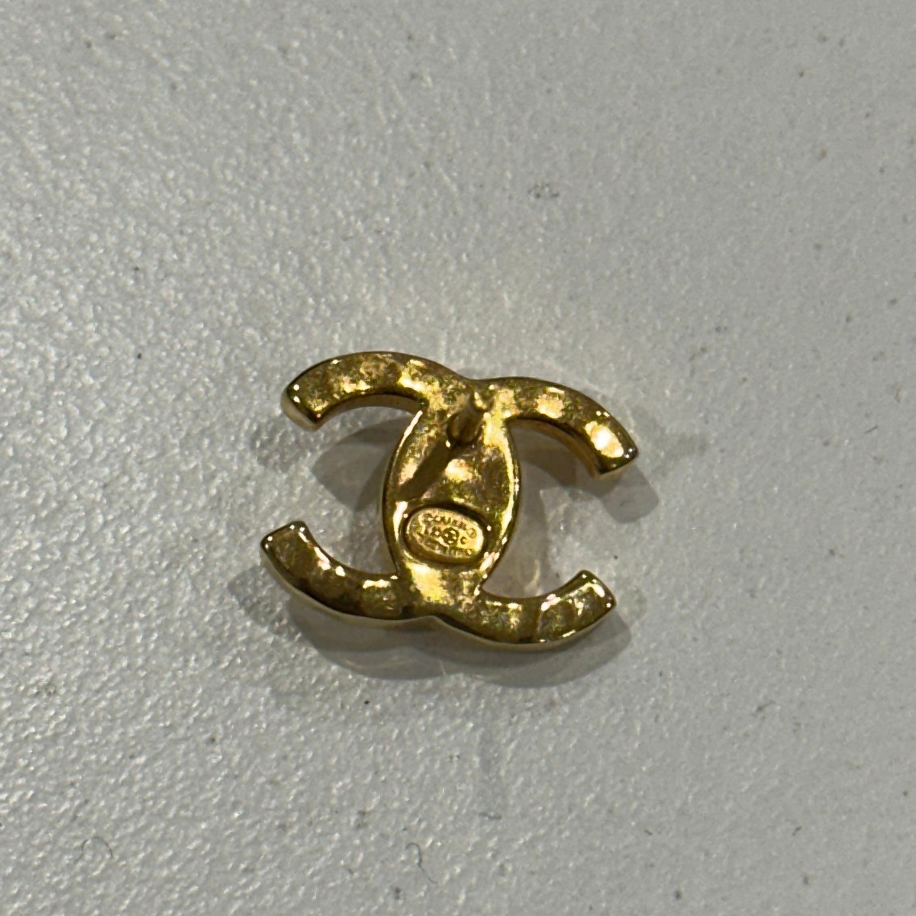 Chanel-Double-CC-Stud-Earrings-back-picture