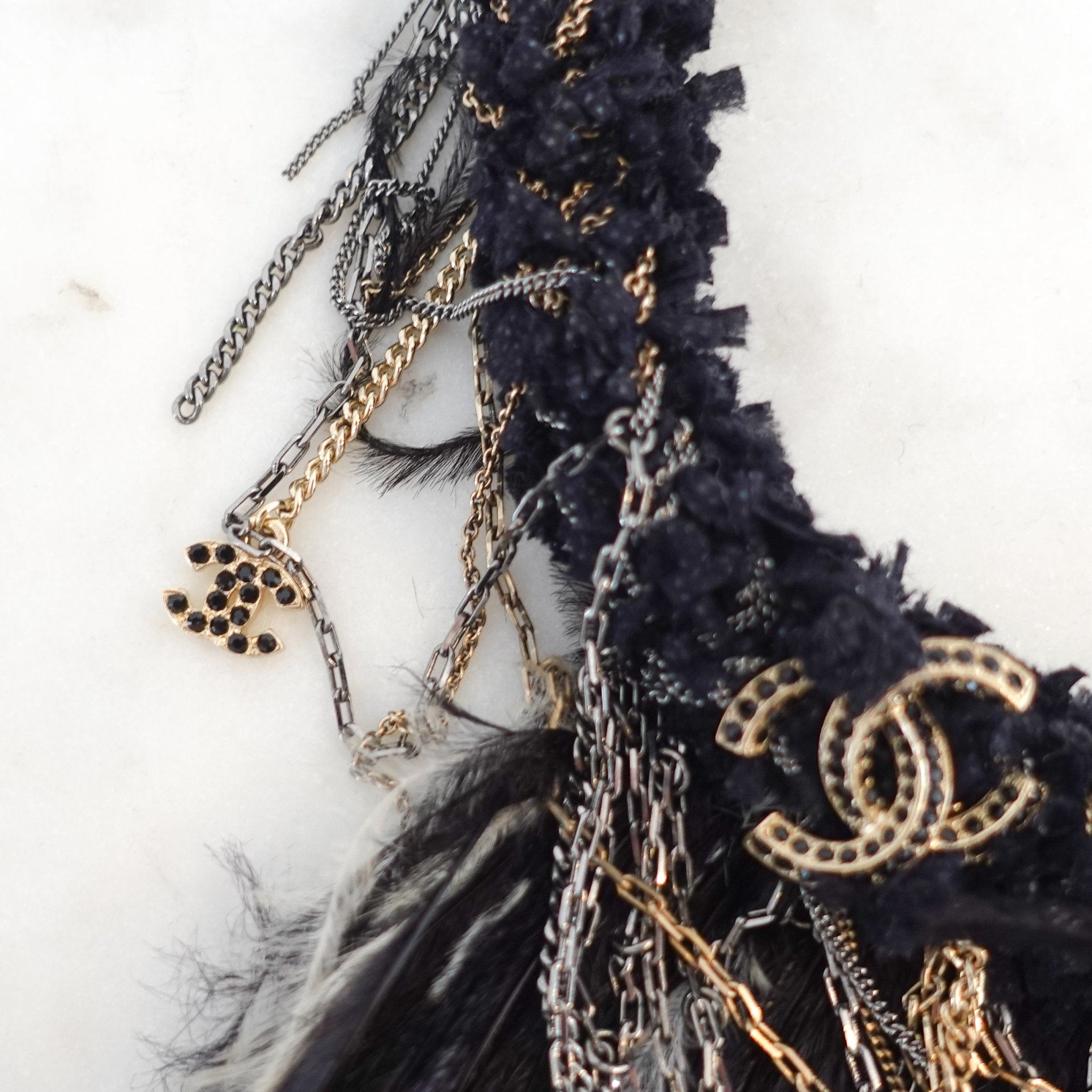 Chanel Feather Necklace Runway Piece | Authentic Preloved - Reloved Again