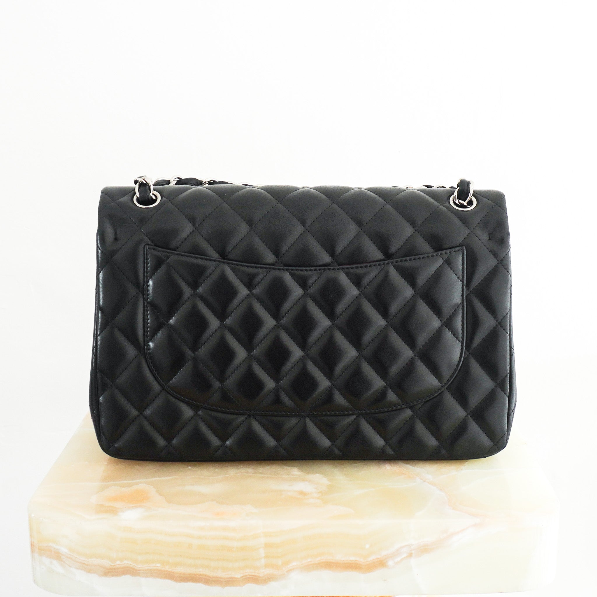 Chanel Jumbo Lambskin Double Flap in Black RRP £10000 | Authentic Preloved - Reloved Again