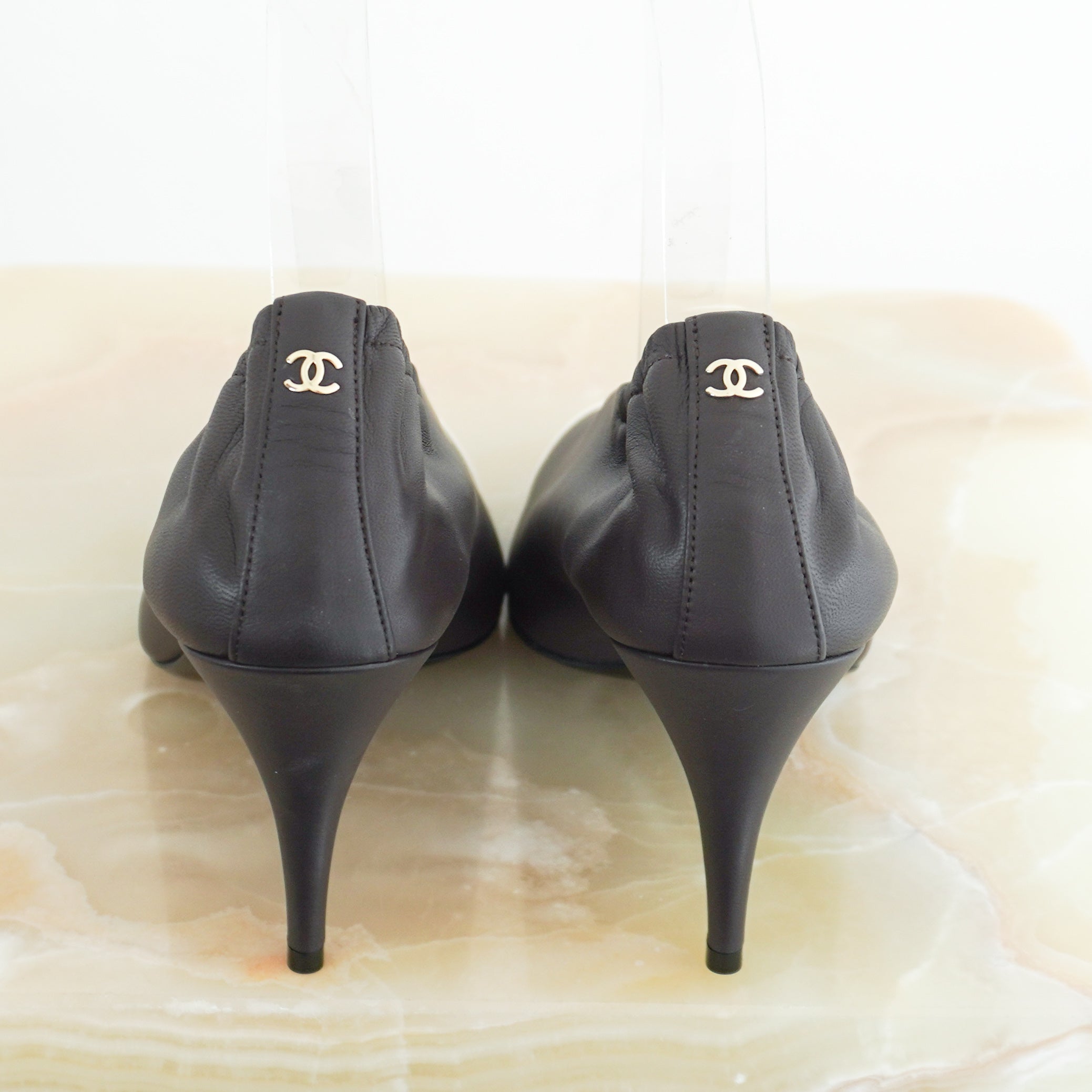 NEW CURRENT SEASON Chanel Lambskin Leather Pumps | Authentic Preloved - Reloved Again