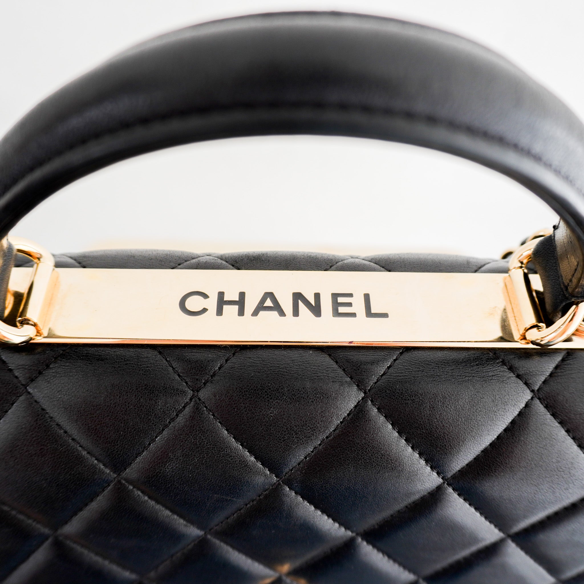Chanel Large Lambskin Quilted Flap Bag with Top Handle | Authentic Preloved - Reloved Again