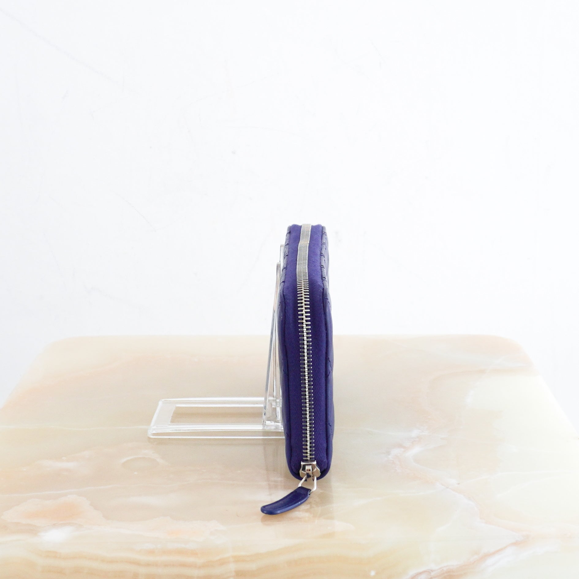 Chanel Long Line Wallet in Blue RRP £1200 | Authentic Preloved - Reloved Again