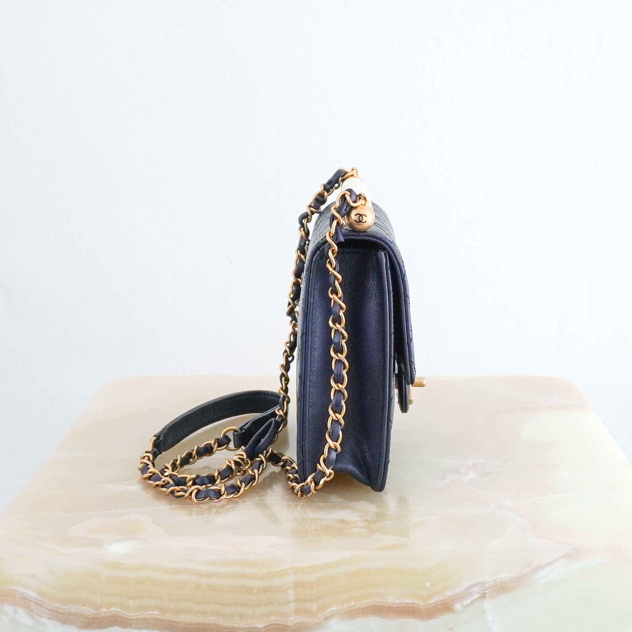 Chanel Mini Flap Bag in Navy RRP £4300 | Authentic Preloved - Reloved Again