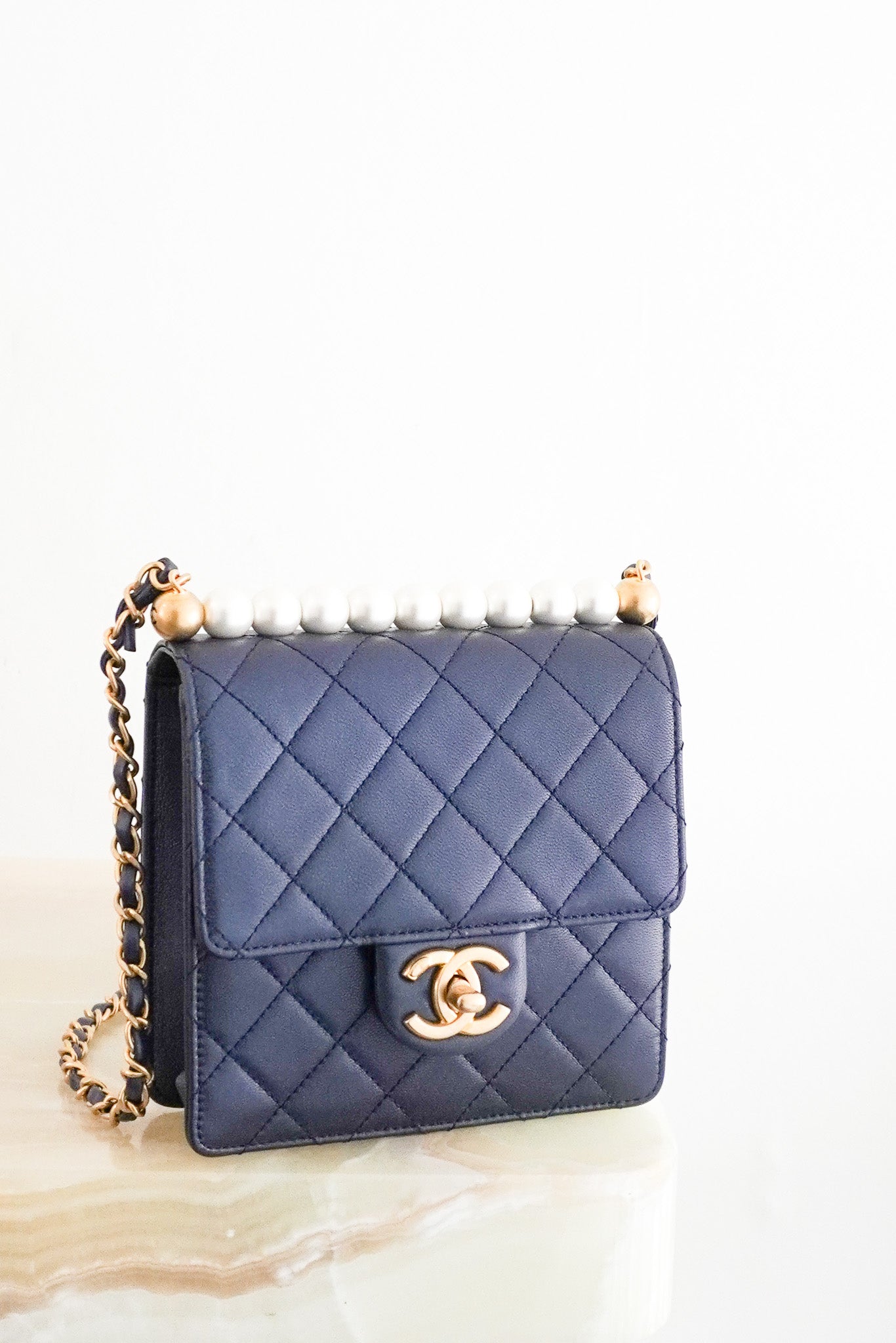 Chanel Mini Flap Bag in Navy RRP £4300 | Authentic Preloved - Reloved Again