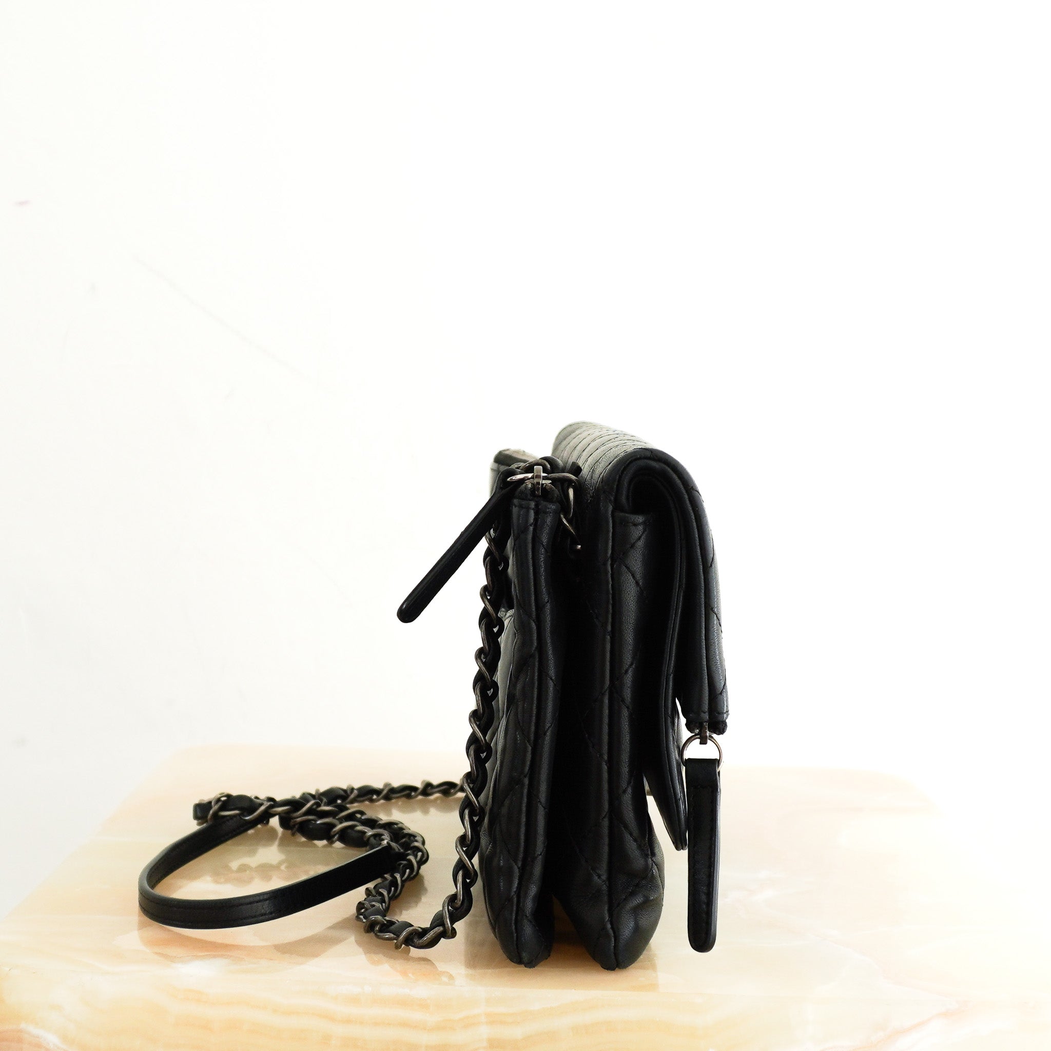 RARE Chanel Paris - Salzburg Zip Multi Flap Lambskin Bag | Authentic Preloved - Reloved Again