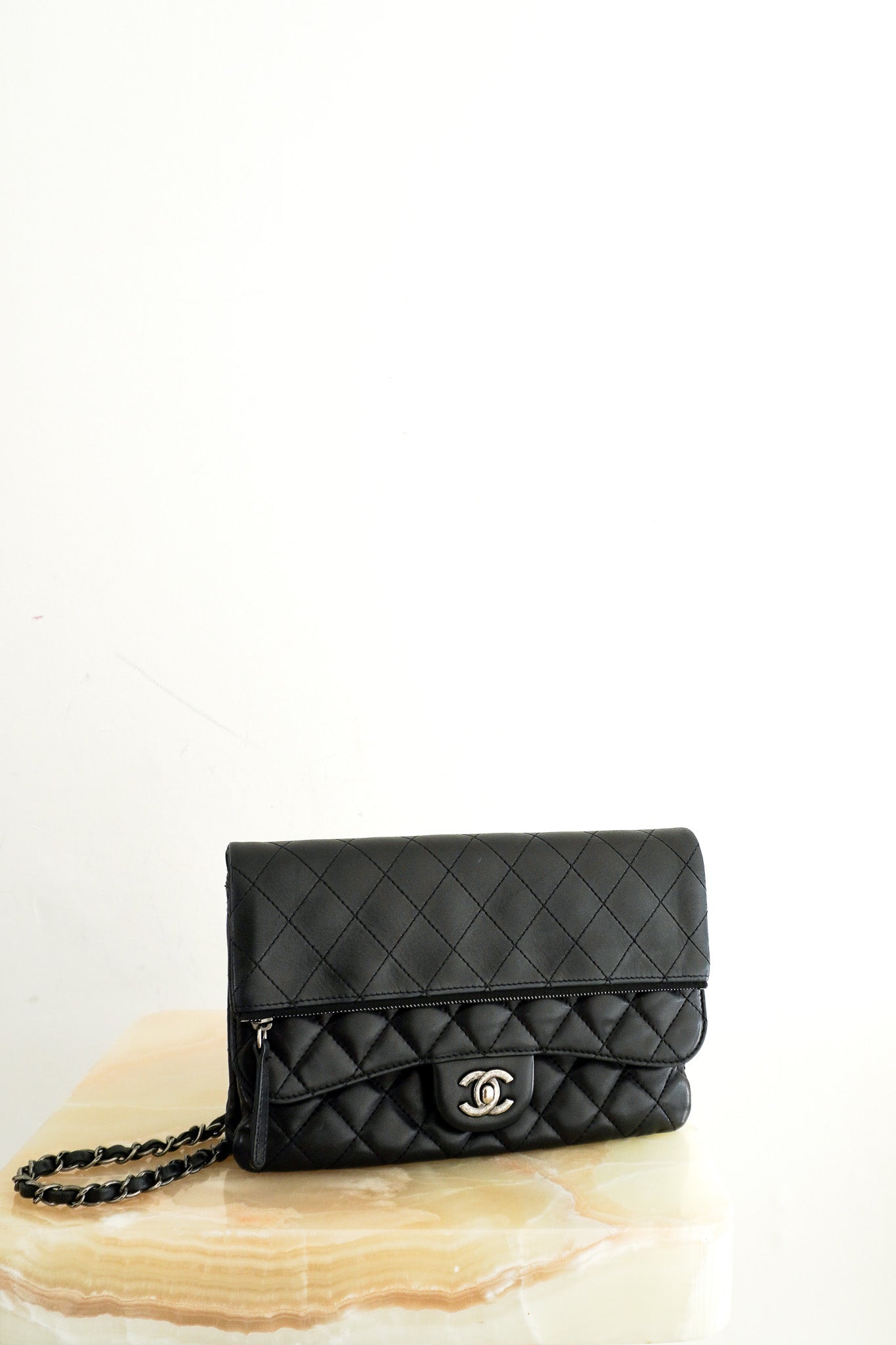 RARE Chanel Paris - Salzburg Zip Multi Flap Lambskin Bag | Authentic Preloved - Reloved Again