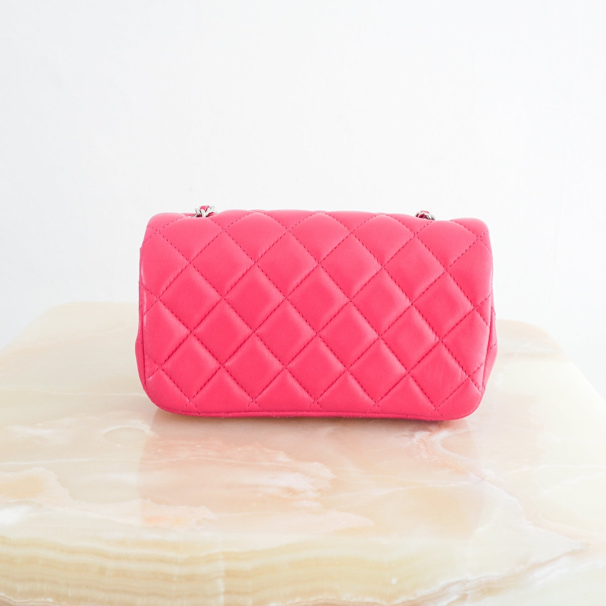Chanel Pink Mini Lambskin Single Flap Bag (RRP £6000) | Authentic Preloved - Reloved Again