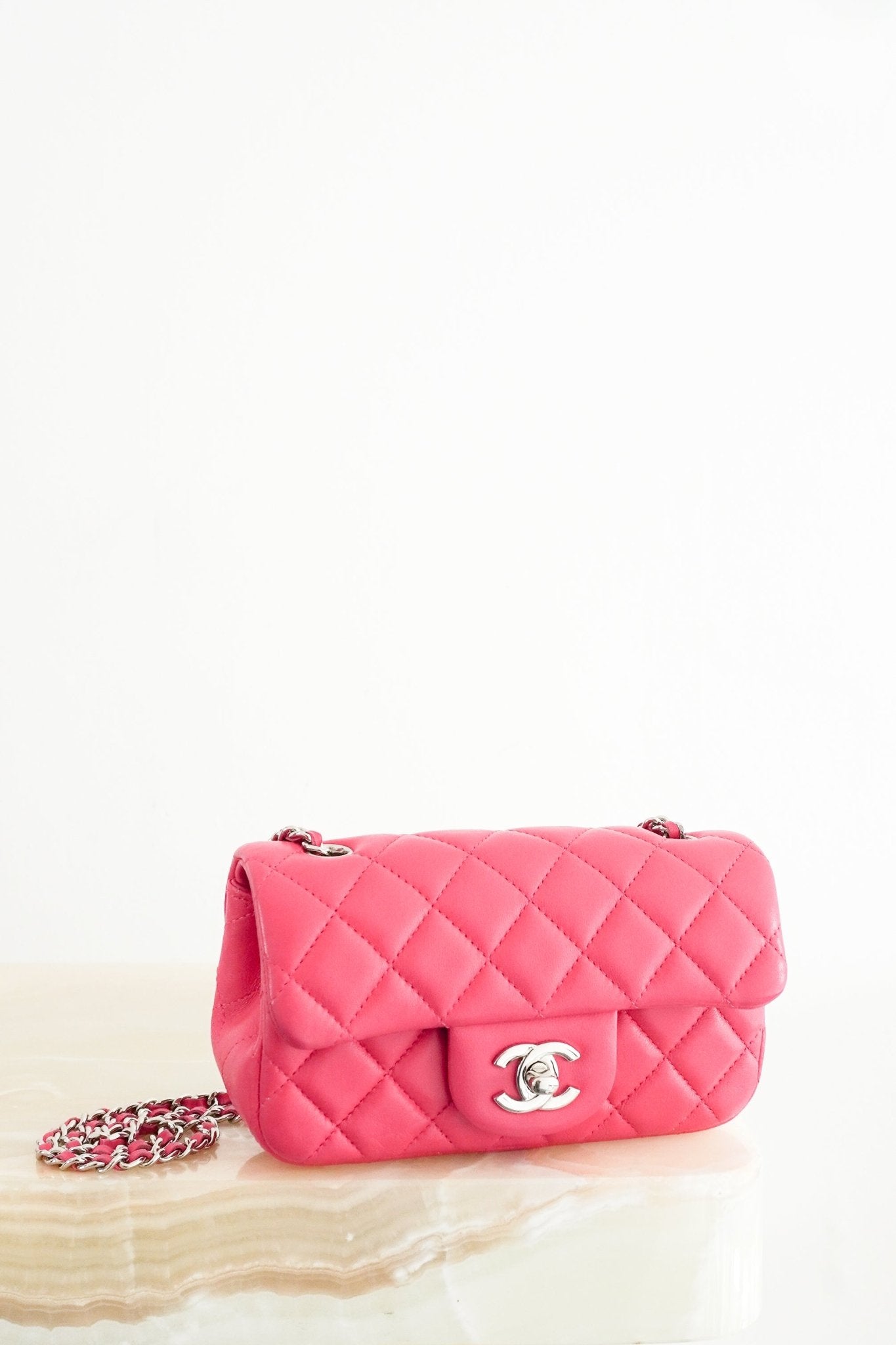 Chanel Pink Mini Lambskin Single Flap Bag (RRP £6000) | Authentic Preloved - Reloved Again