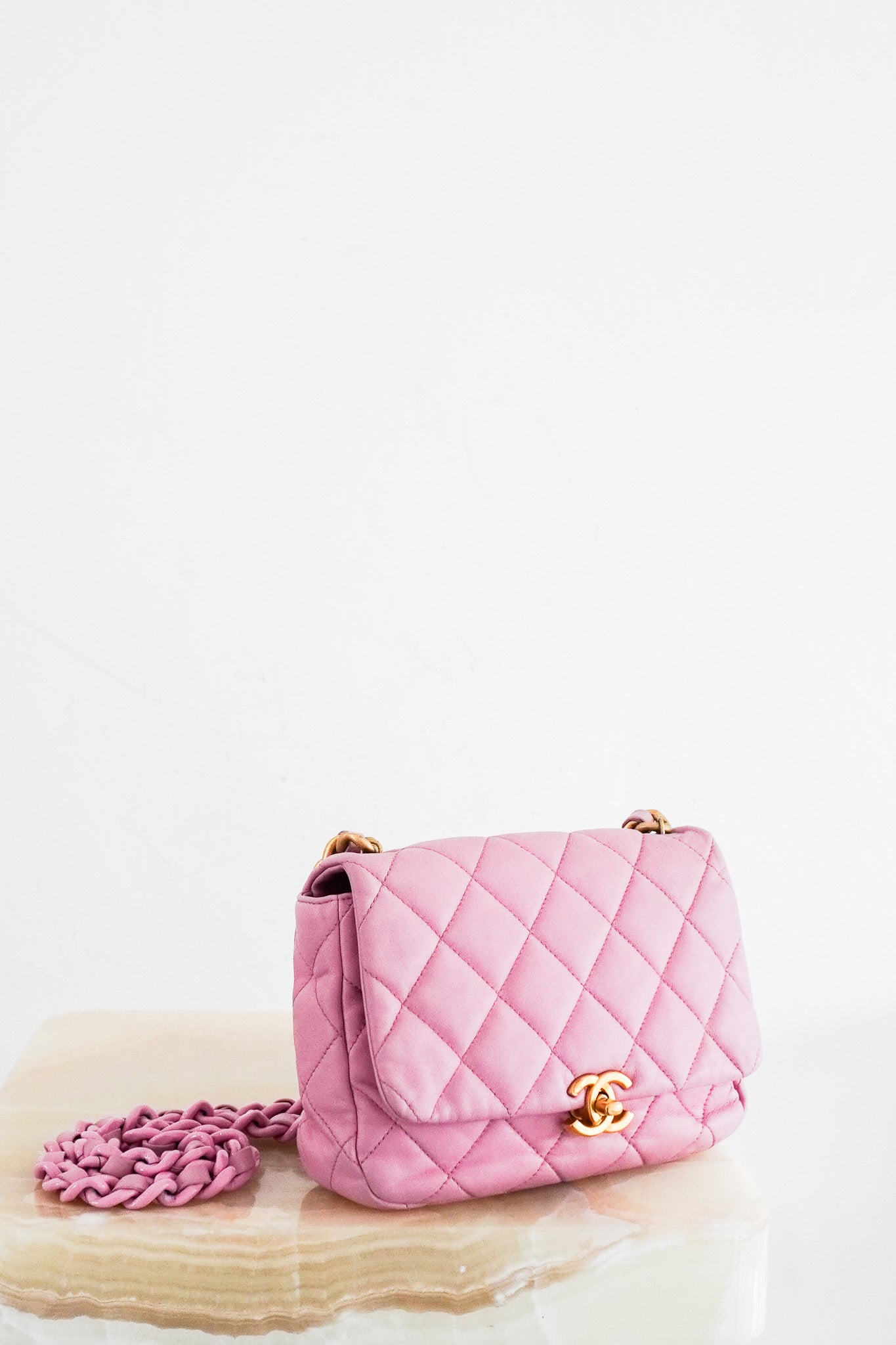Chanel Small Pink Lambskin Flap Bag RRP £5100 | Authentic Preloved
