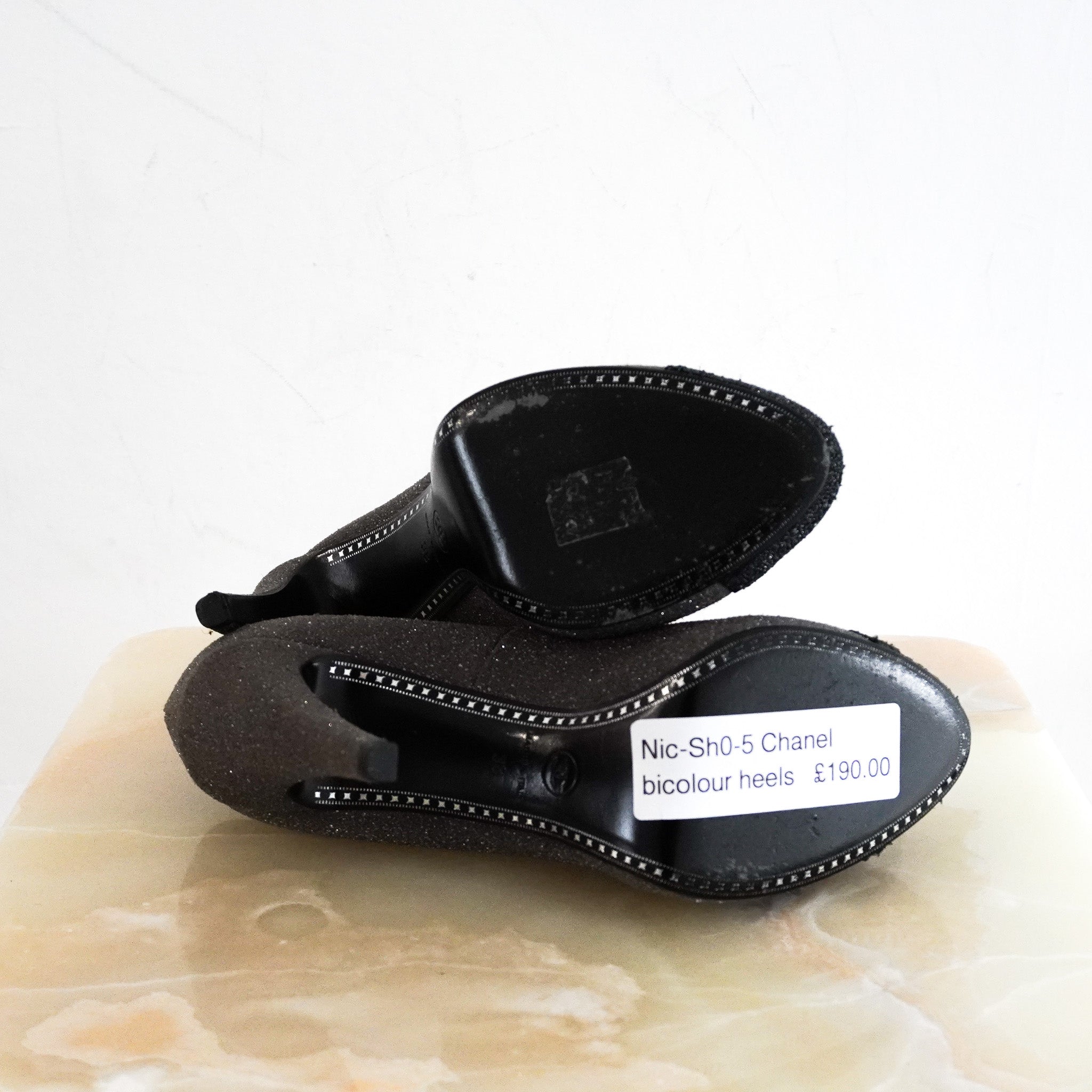 Chanel Sparkly Bicolour Platform Heels | Authentic Preloved - Reloved Again