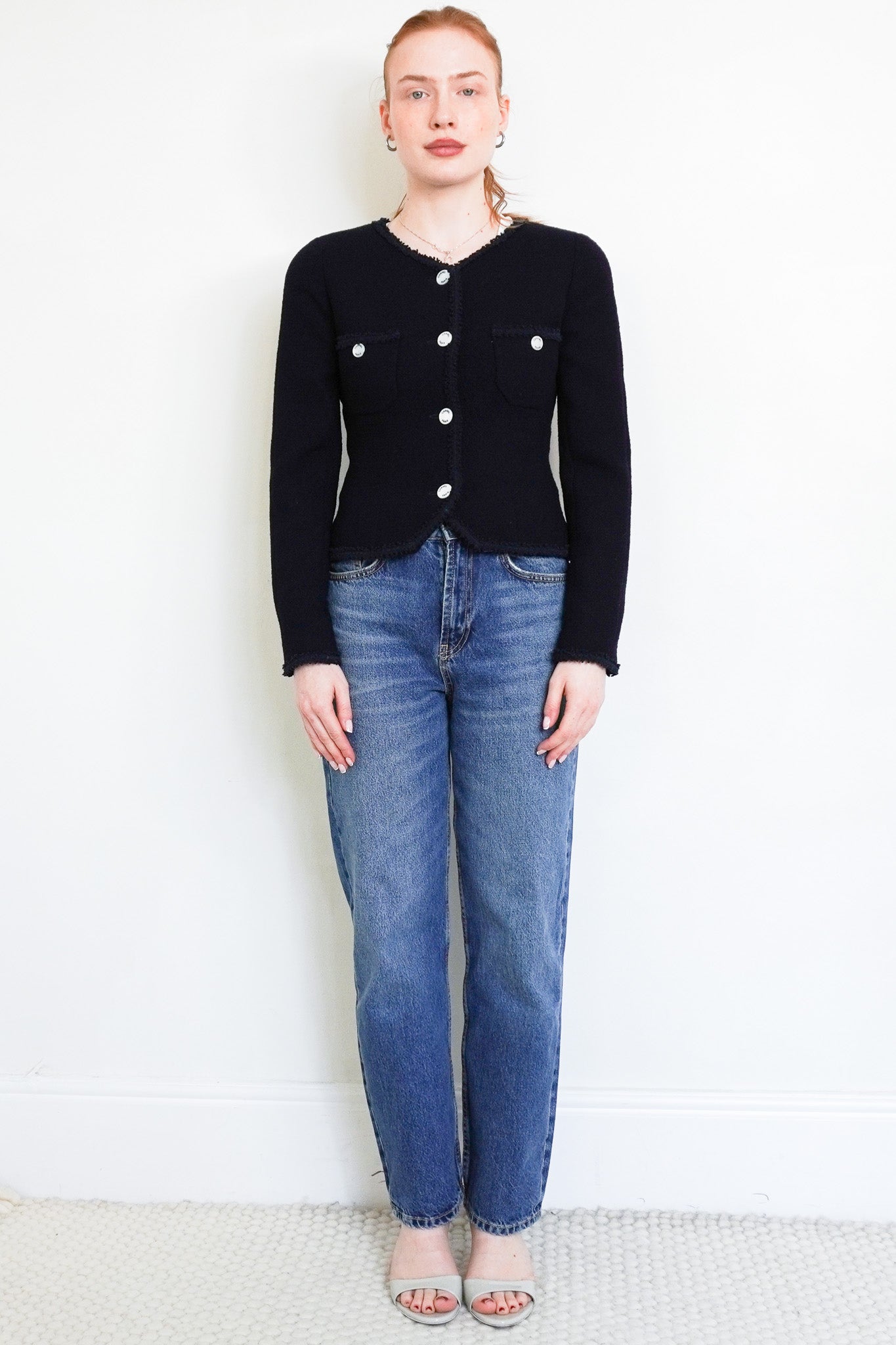 Chanel Tweed Navy Jacket RRP £4000 | Authentic Preloved - Reloved Again