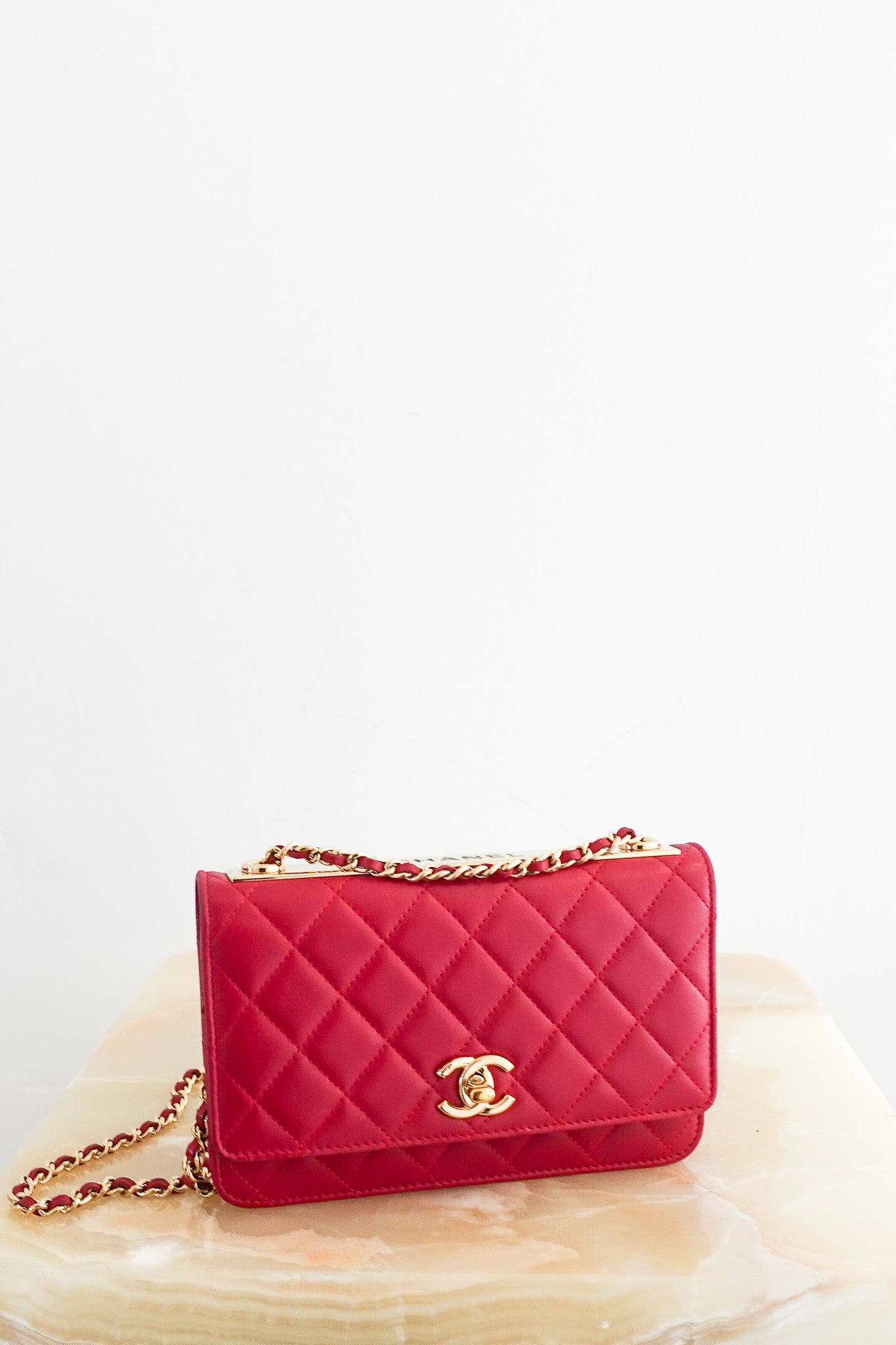 Chanel-Wallet-On-Chain-Pink-Trendy–firstphoto