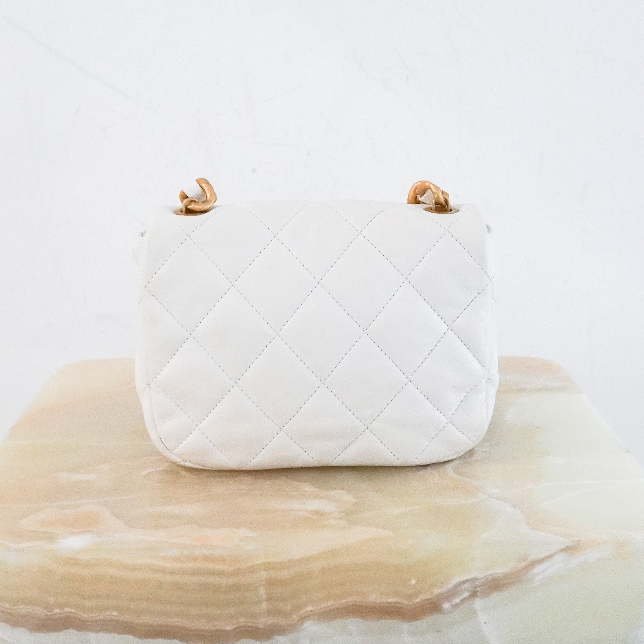 Chanel White Lambskin Flap Bag RRP £5000 | Authentic Preloved - Reloved Again