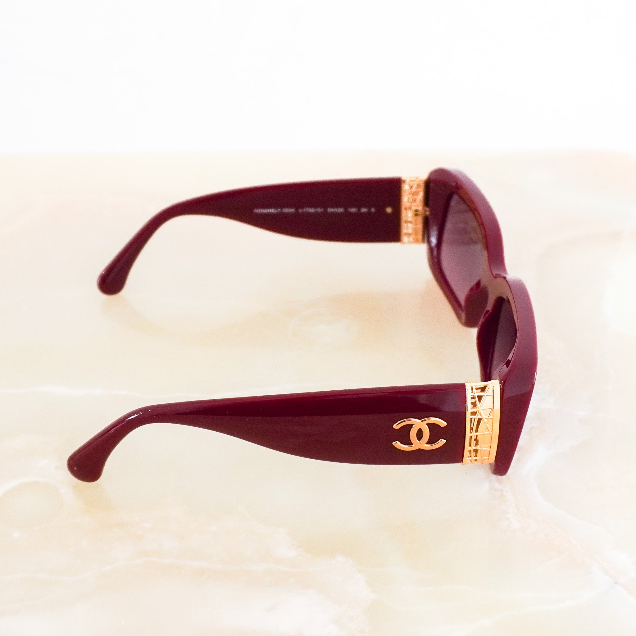 CURRENT SEASON Chanel Cherry Red Sunglasses £360 | Authentic Preloved FINAL SALE - Reloved Again