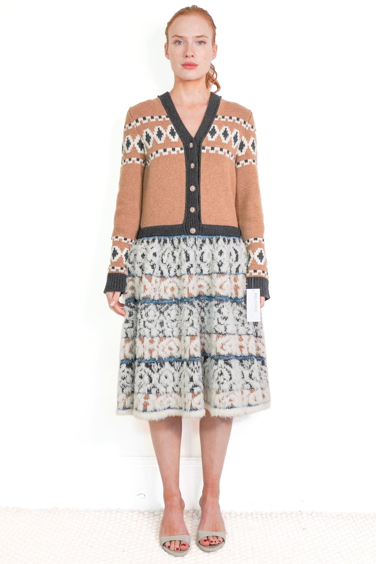 Chanel Cashmere-Blend Cardigan Docking Dress (RRP £2650) | Authentic Preloved front