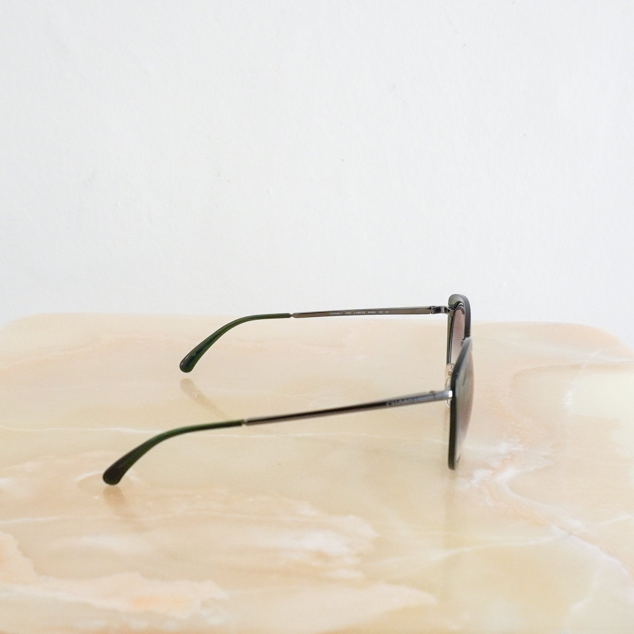 Chanel Green Cat Eye Sunglasses (RRP £450) | Authentic Preloved FINAL SALE - Reloved Again