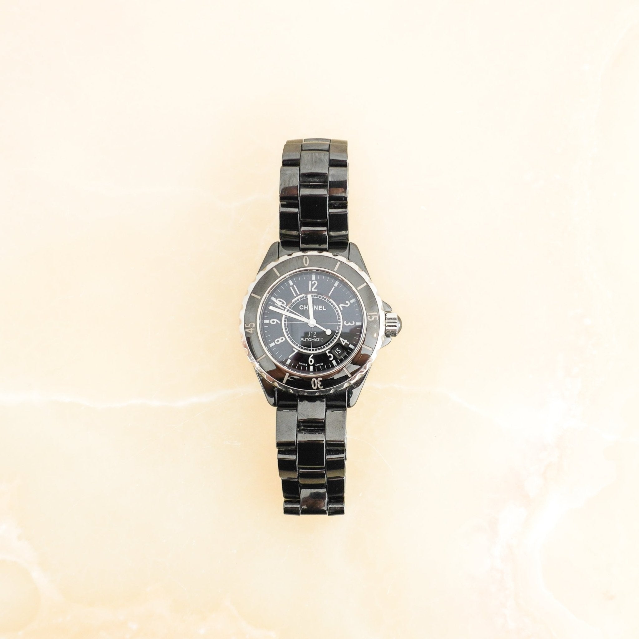 Chanel J12 Black Automatic Ceramic Watch 38mm (RRP £6900) | Authentic Preloved FINAL SALE - Reloved Again