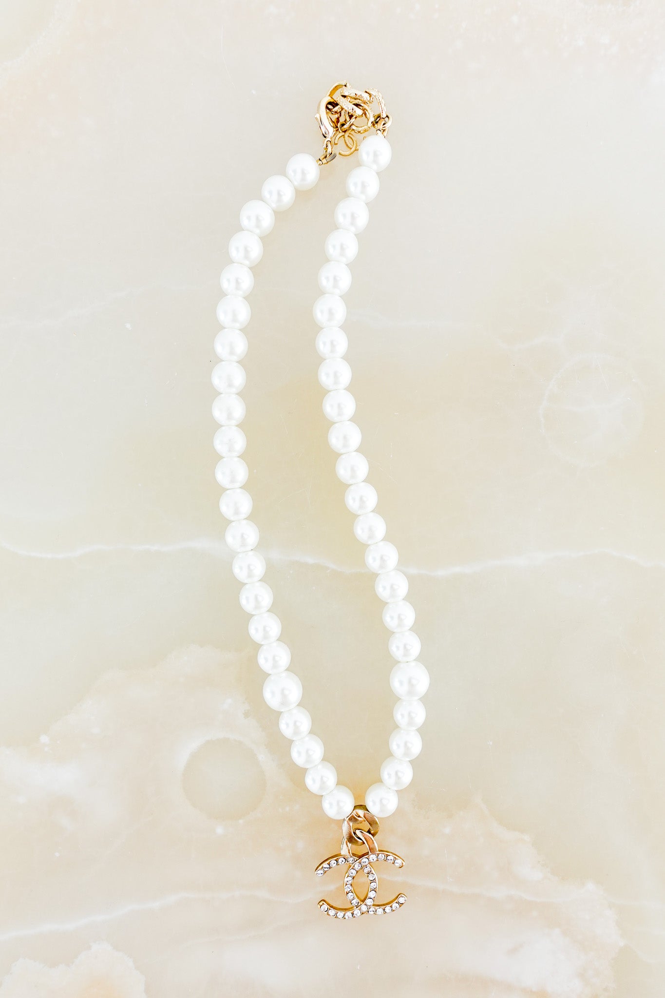 Chanel Pearl CC Necklace