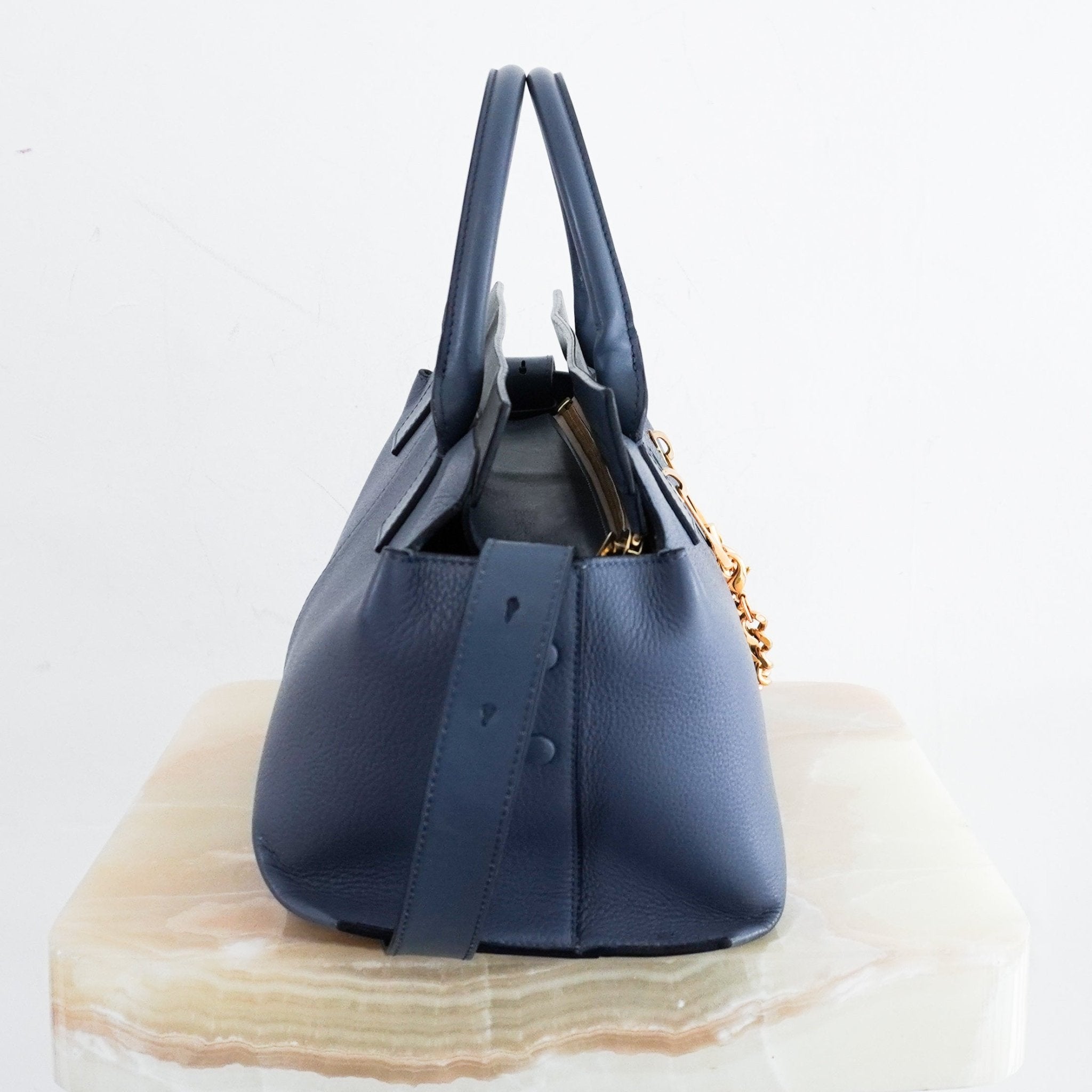 Chloe Blue Medium Cate Satchel RRP £1490 | Authentic Preloved - Reloved Again