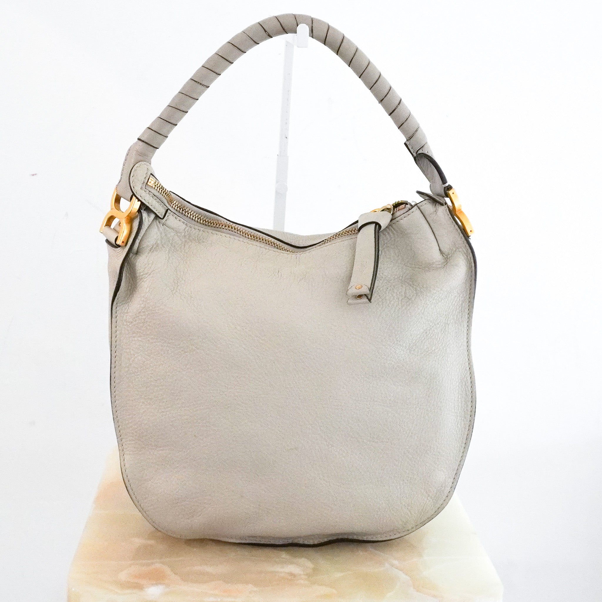 Chloe Marcie Bag Grey Medium Shoulder Bag RRP £1700 | Authentic Preloved - Reloved Again