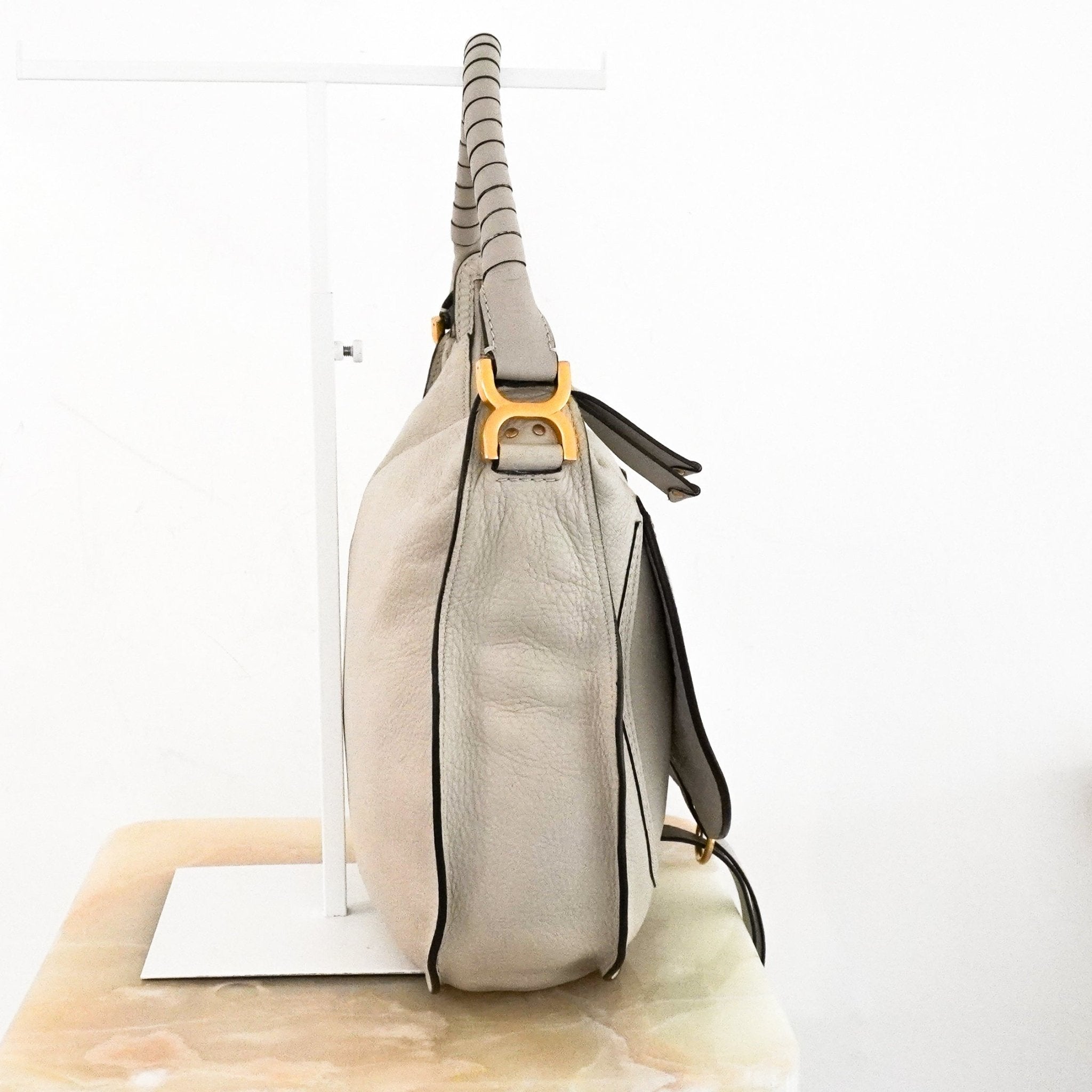 Chloe Marcie Bag Grey Medium Shoulder Bag RRP £1700 | Authentic Preloved - Reloved Again